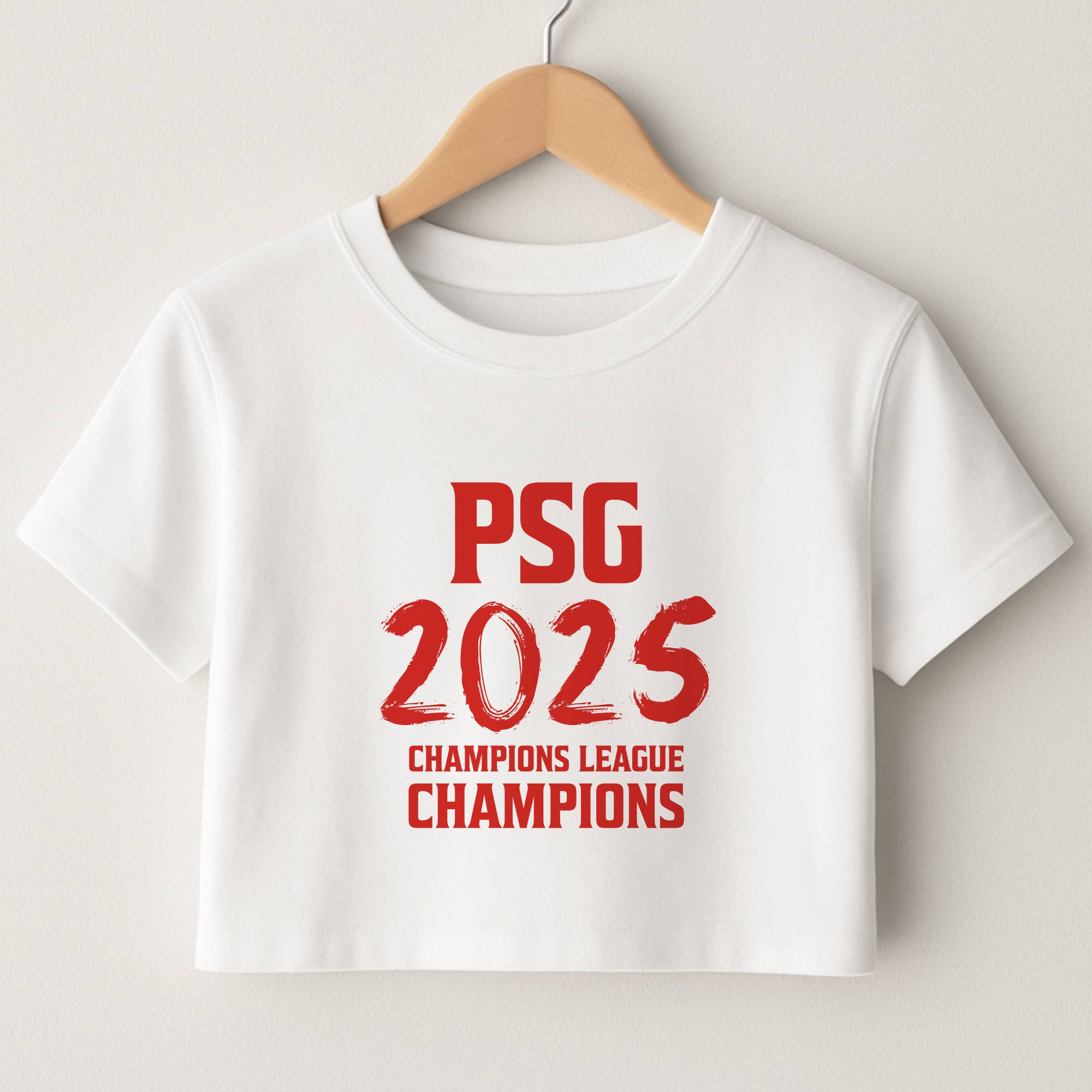 Champion League Winners 25 PSG Crop Top