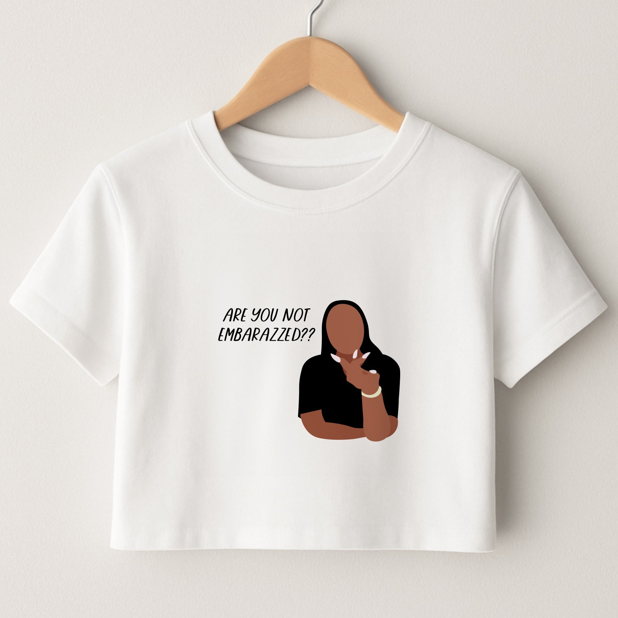 Are You Not Embarazzed? - British Pop Culture Crop Top