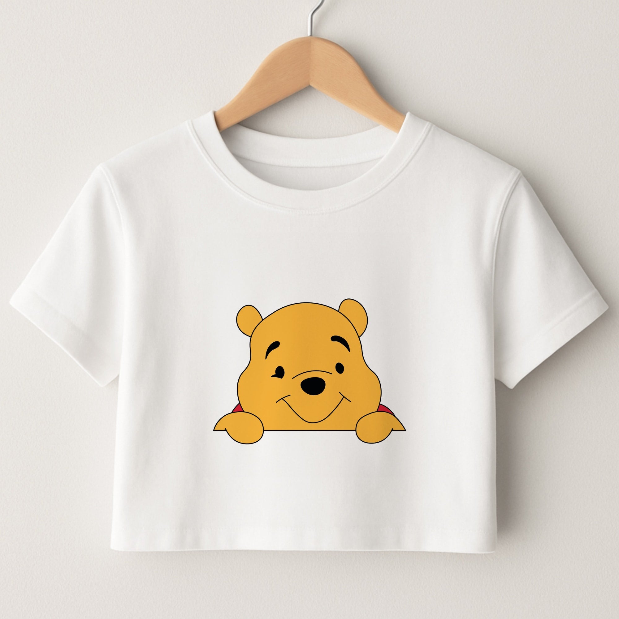 Cute Bear Leaning Crop Top
