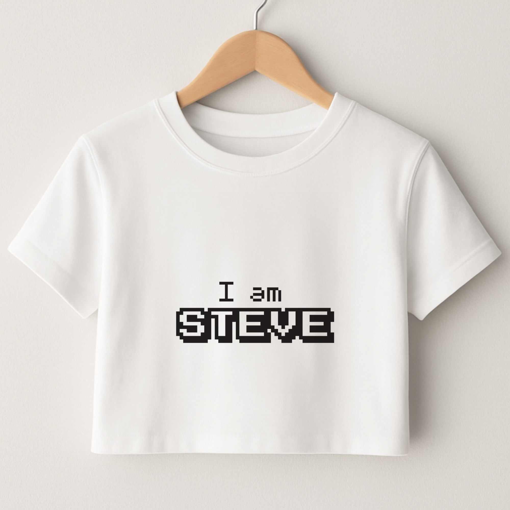 I Am Steve Crop Top
