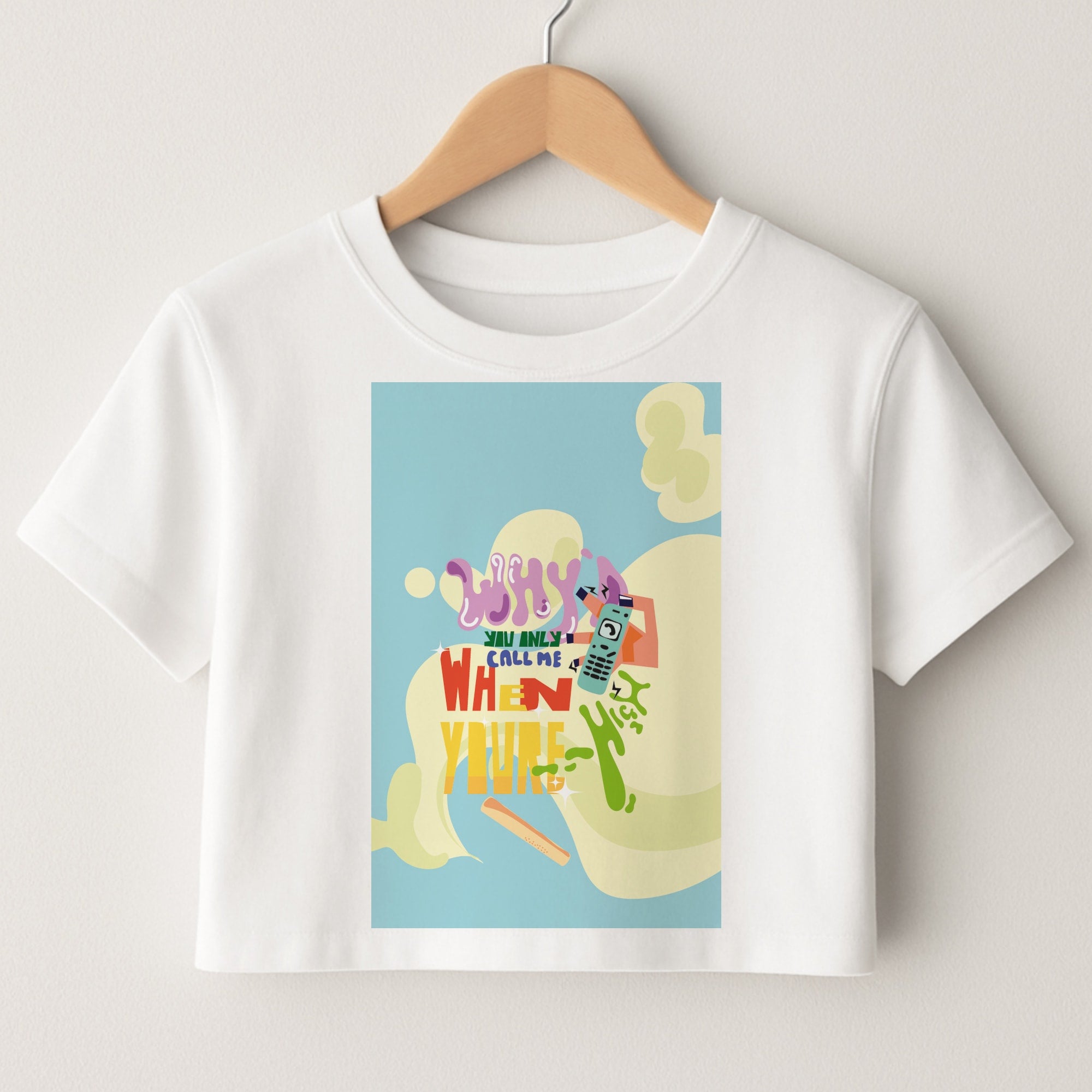 Why'd you only call me when you're high - Arctic Monkeys Crop Top