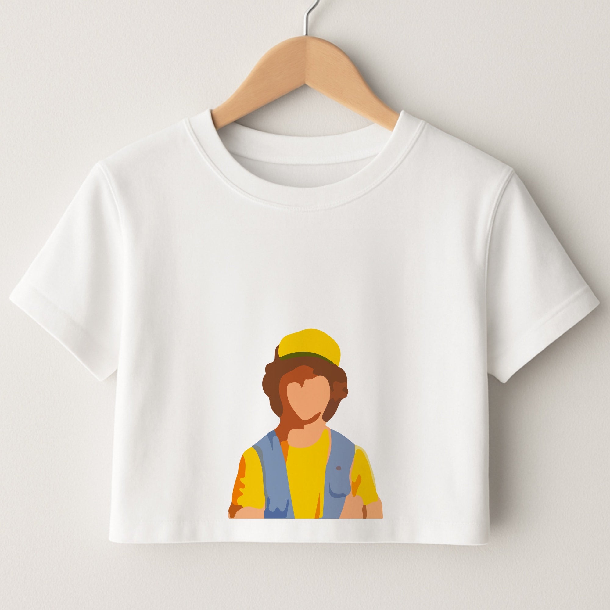Faceless Dustin - Stranger Things Crop Top