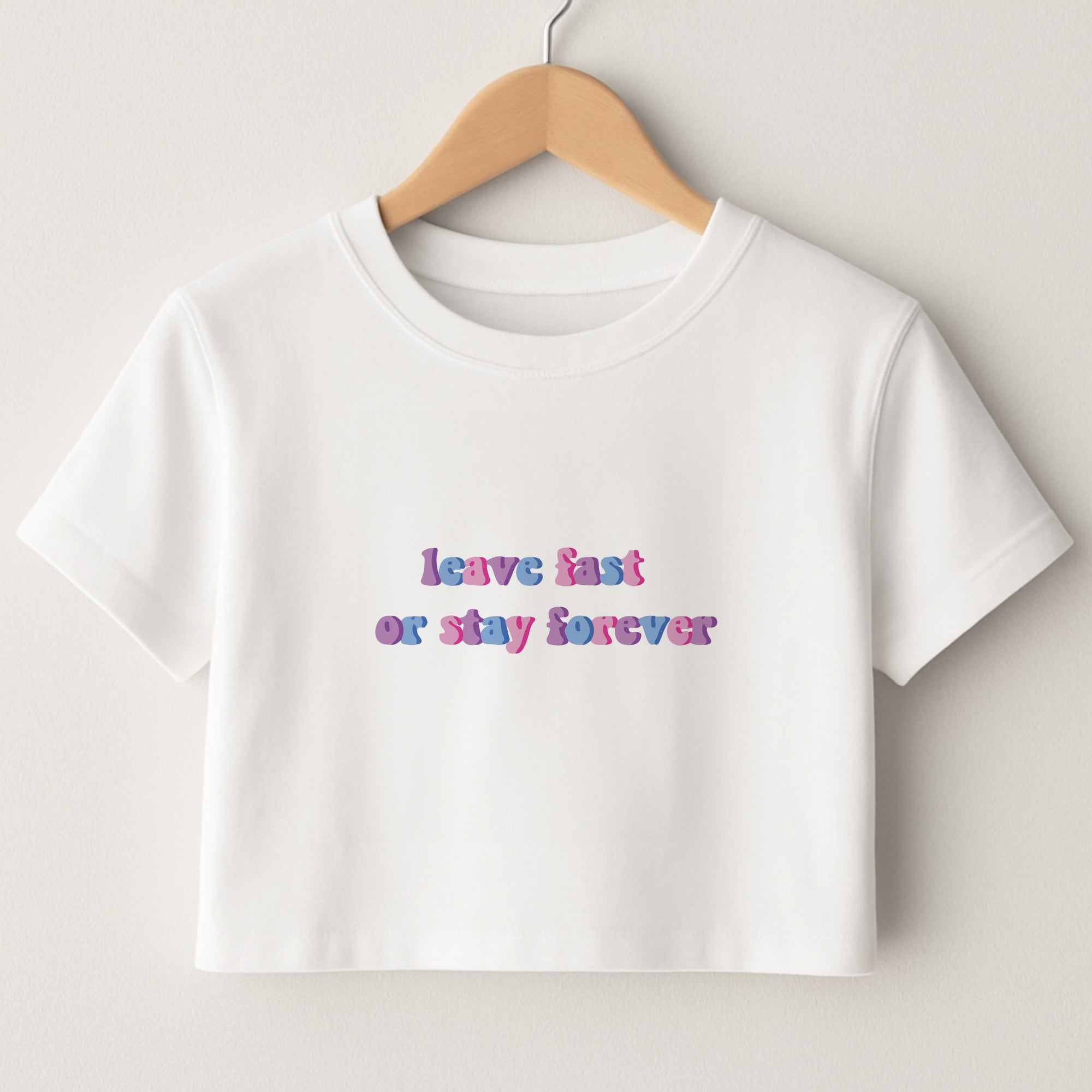 Leave Fast Or Stay Forever - Fender Crop Top