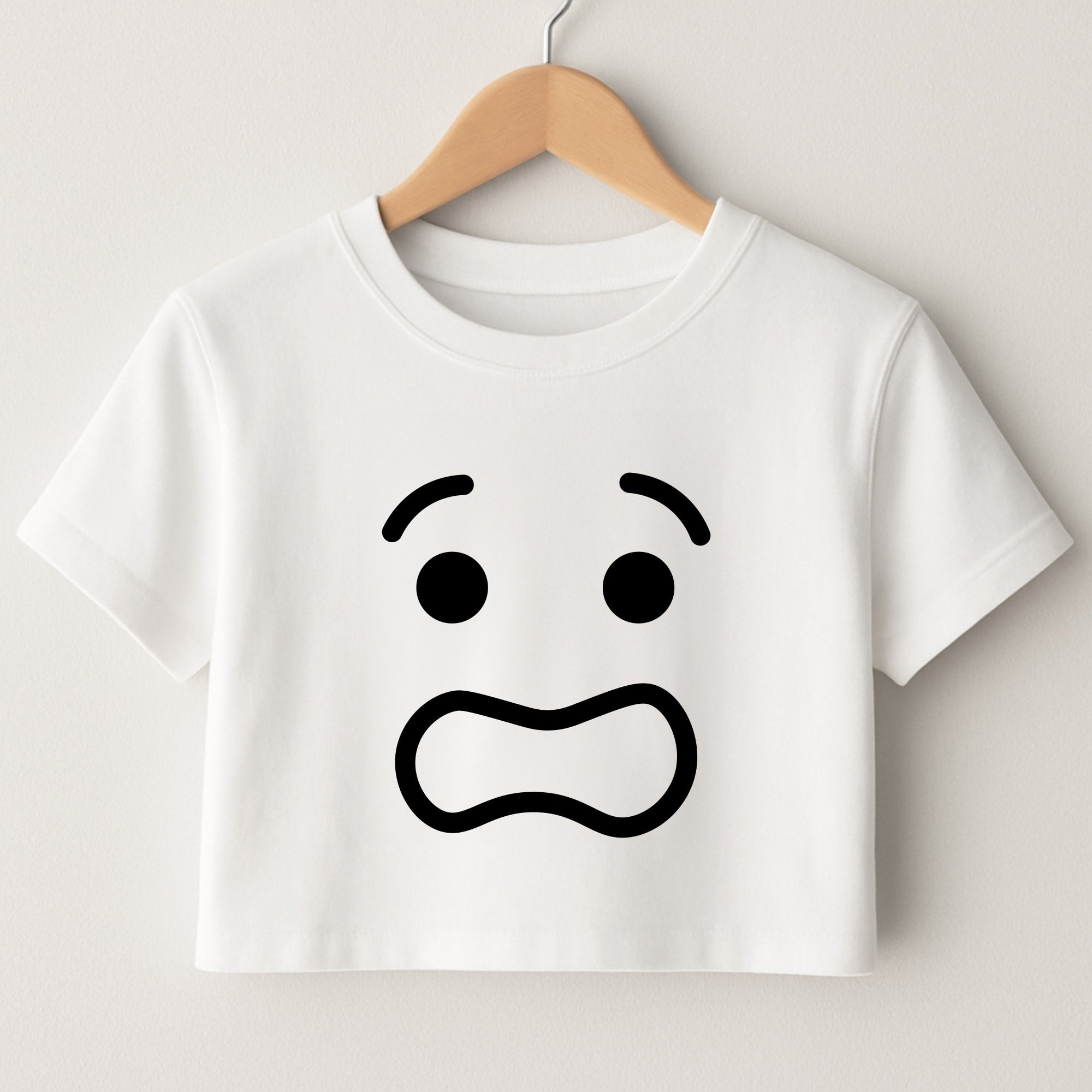 Brick Face Worried Crop Top