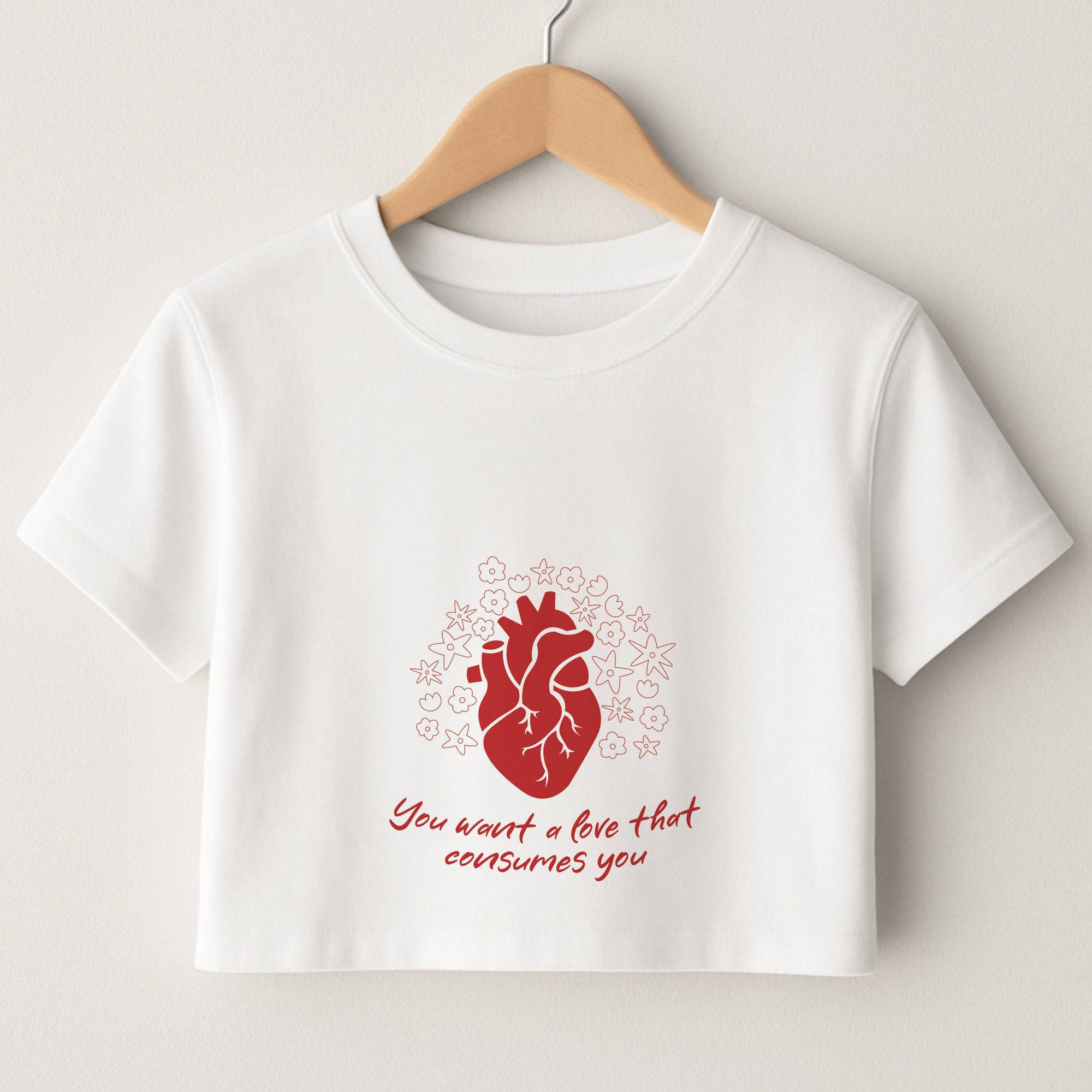 You Want A Love That Consumes You - VD Crop Top