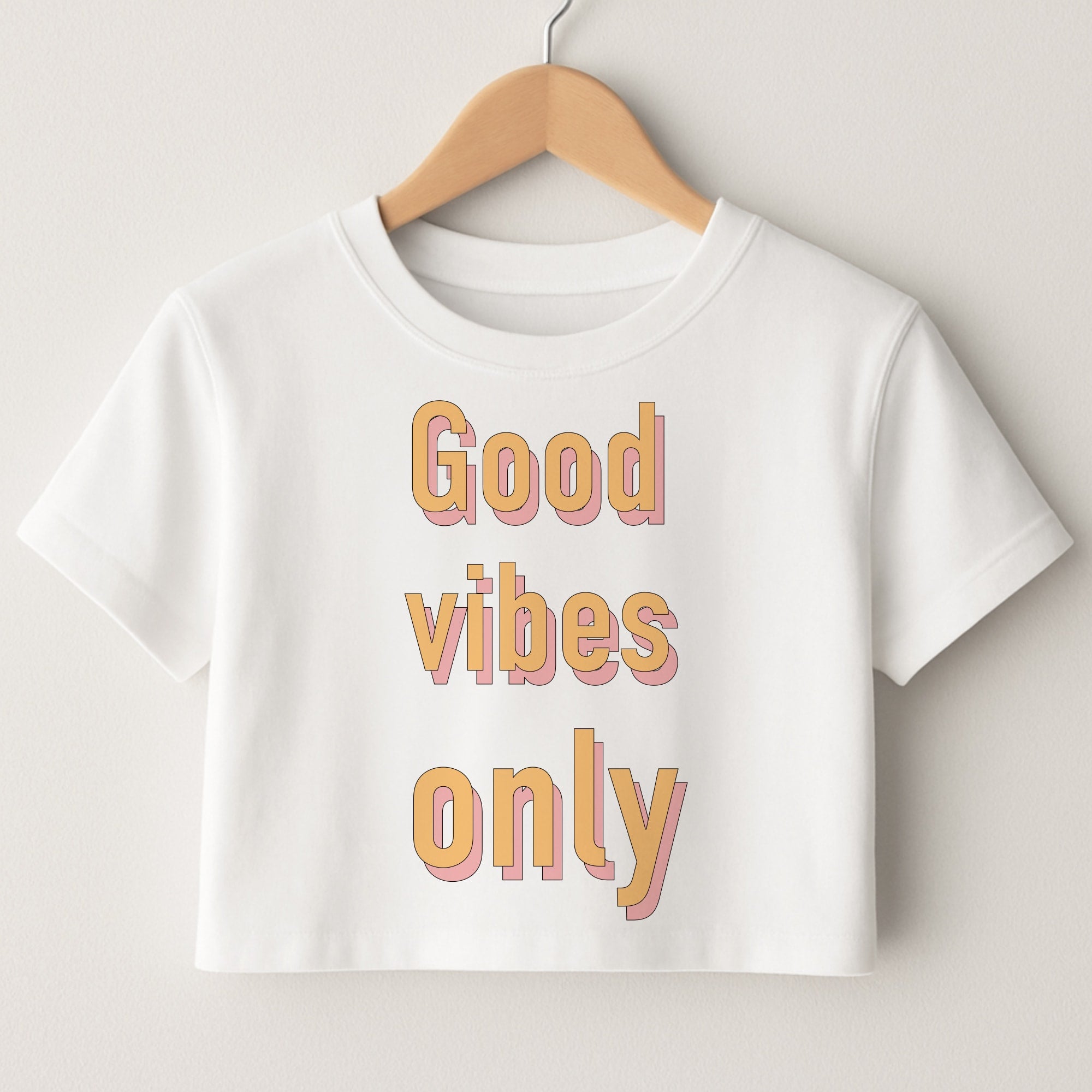 Good Vibes Only Crop Top