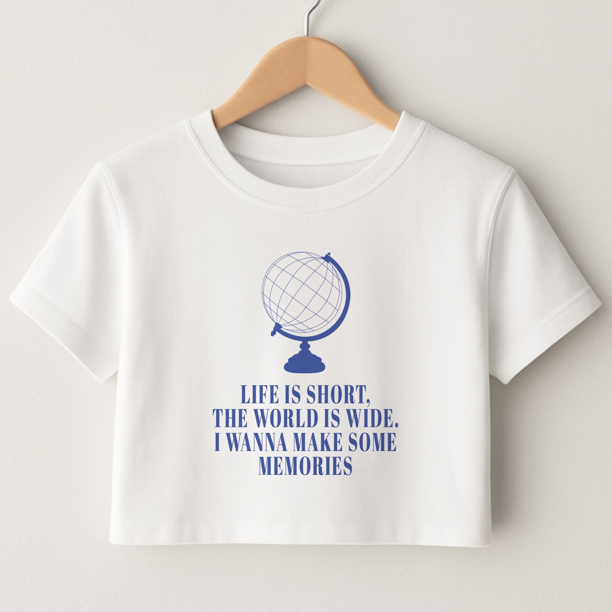 Life Is Short The World Is Wide - Mamma Mia Crop Top