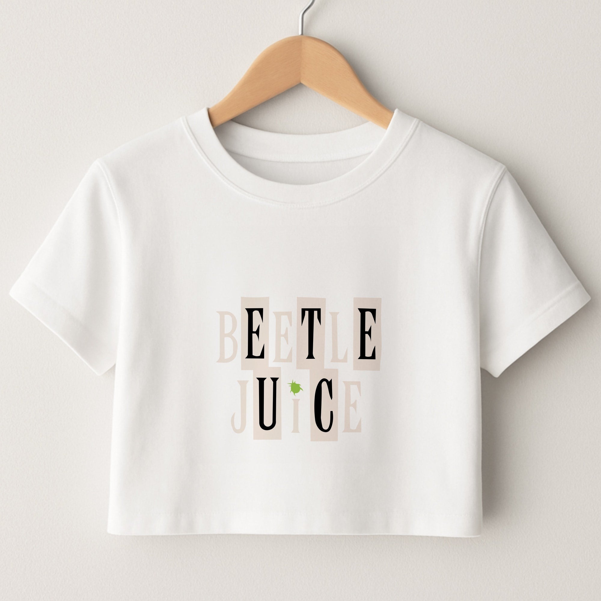 Text - Beetle Halloween Crop Top