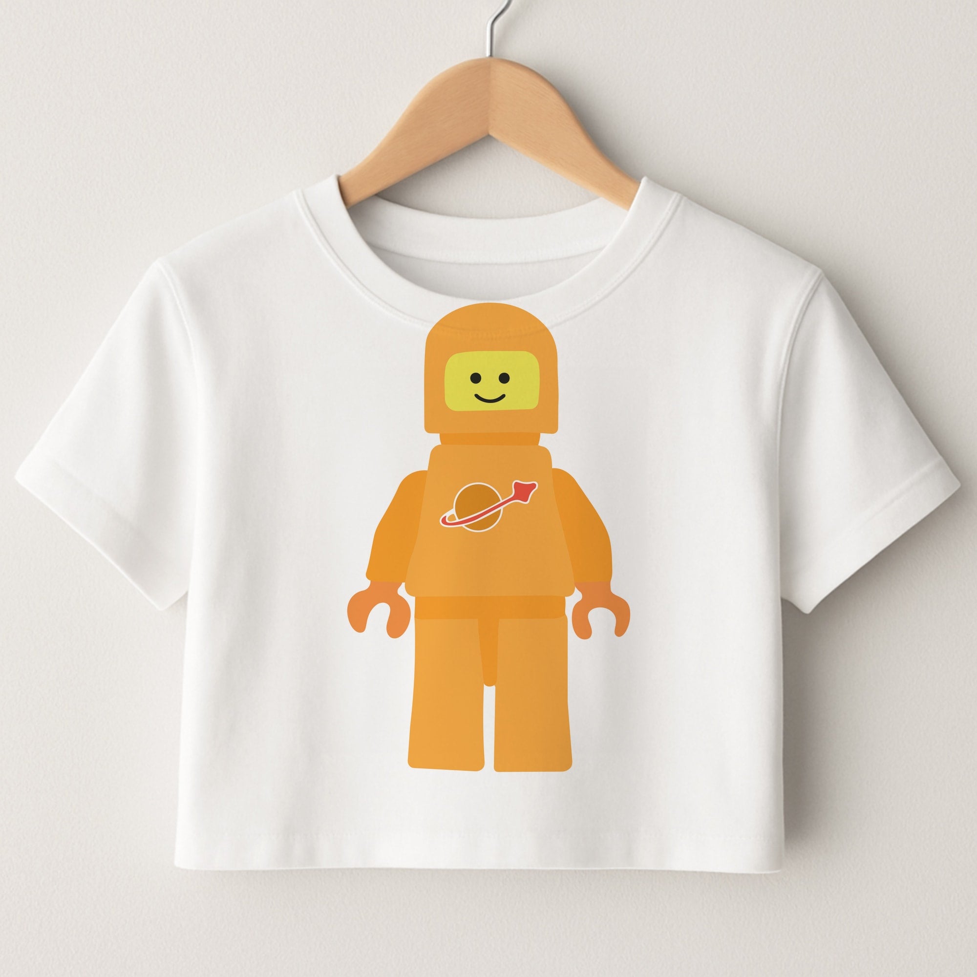 Astronaut - Bricks Crop Top