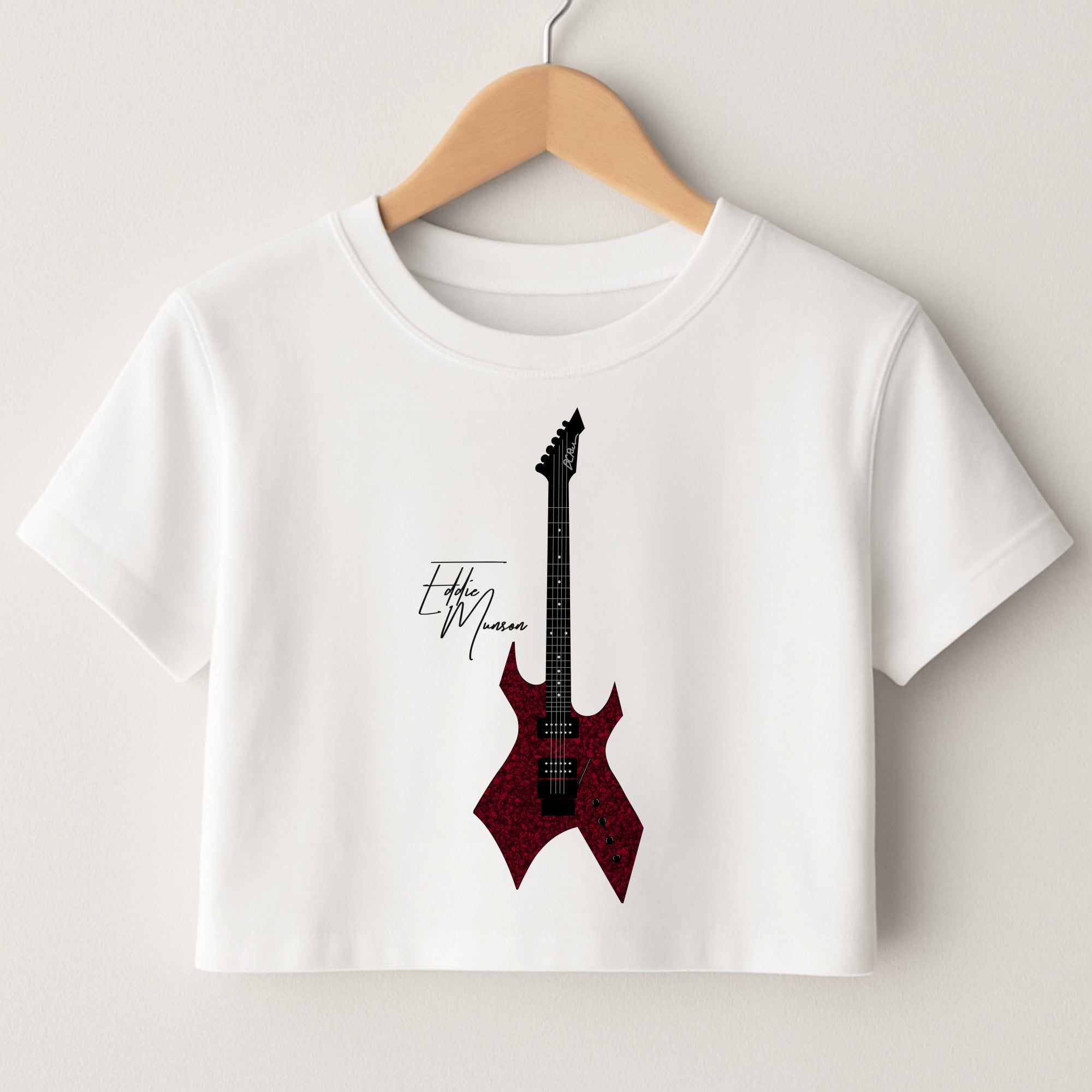 Eddie Munson Guitar Crop Top