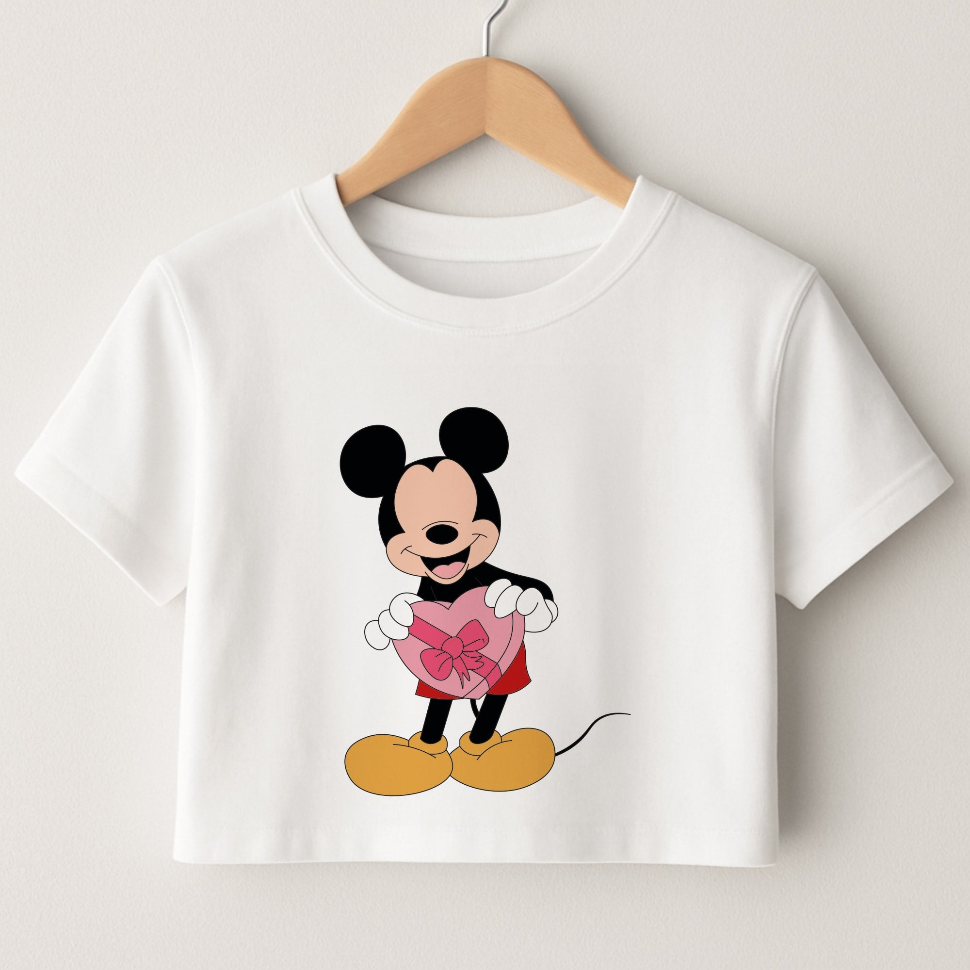 Mickey's Gift Valentine's Crop Top