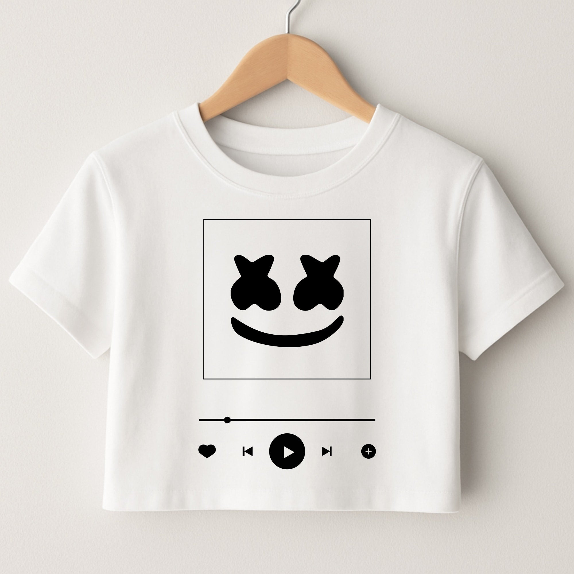 Helmet DJ Album Cover Crop Top