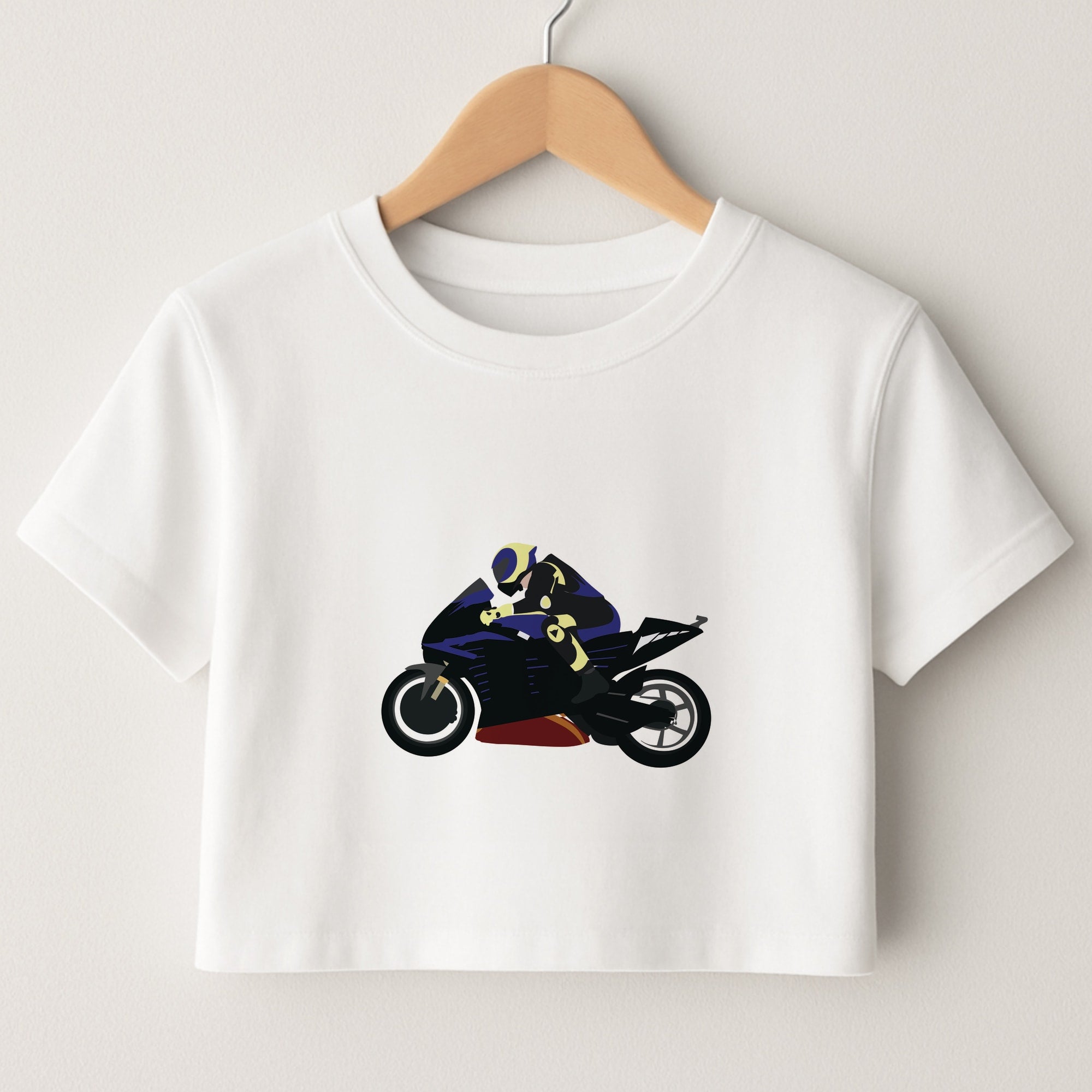 Purple Motorbike - Motorbike Crop Top