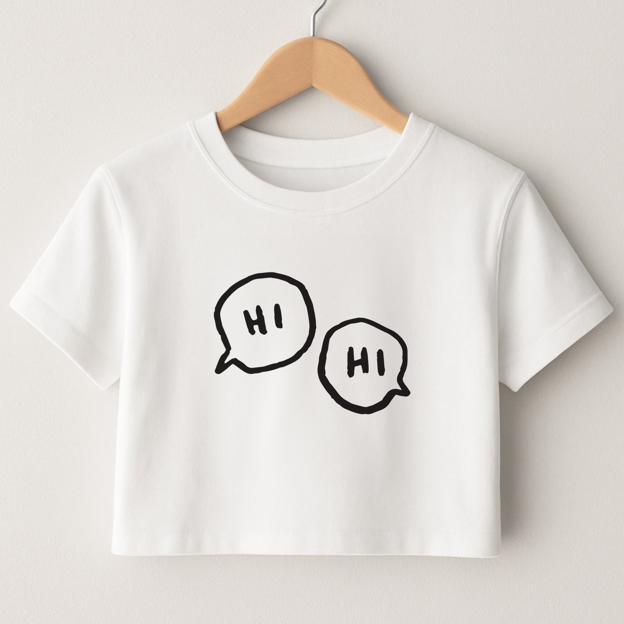 Hi Hi - Heart TV Crop Top
