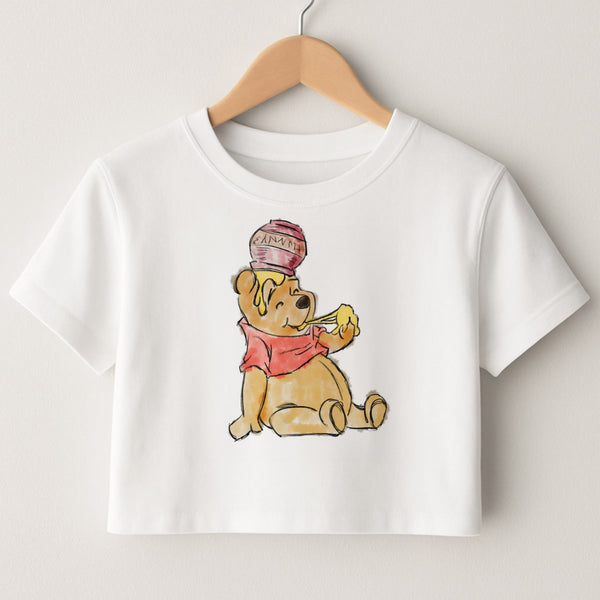 Winnie Sketch Crop Top