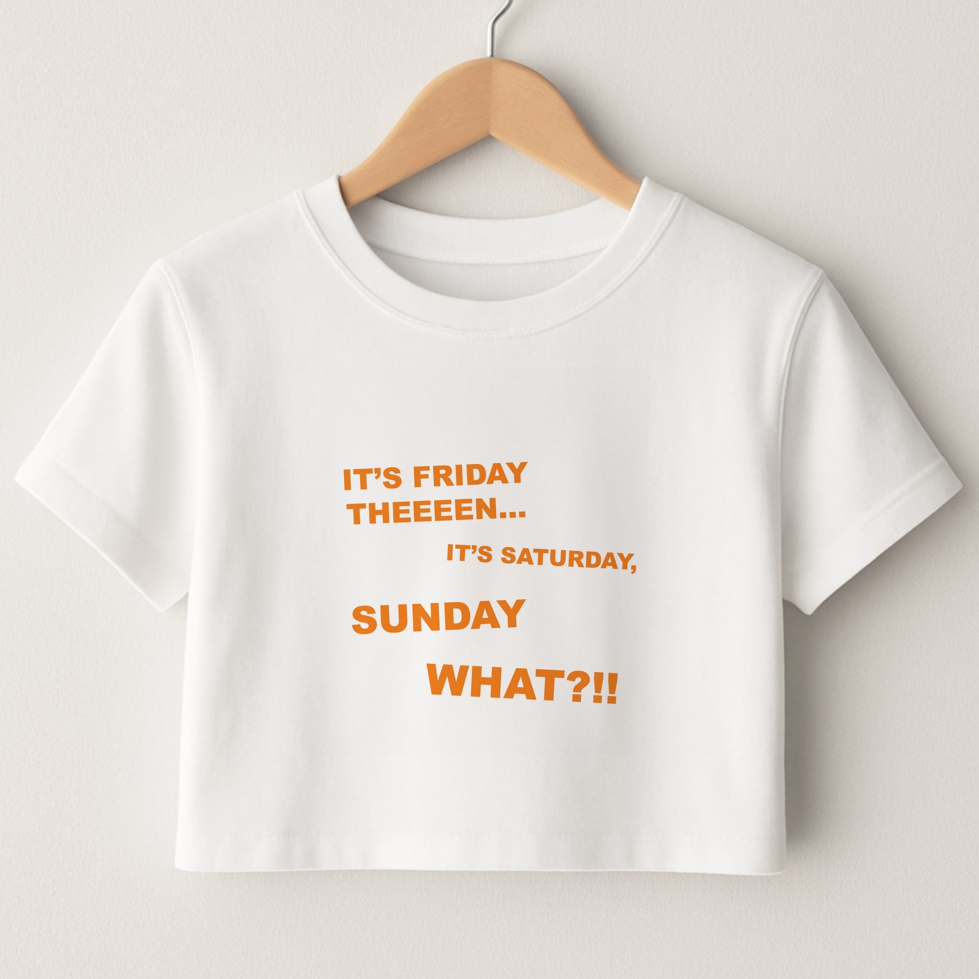 It's Friday Theeeen Crop Top