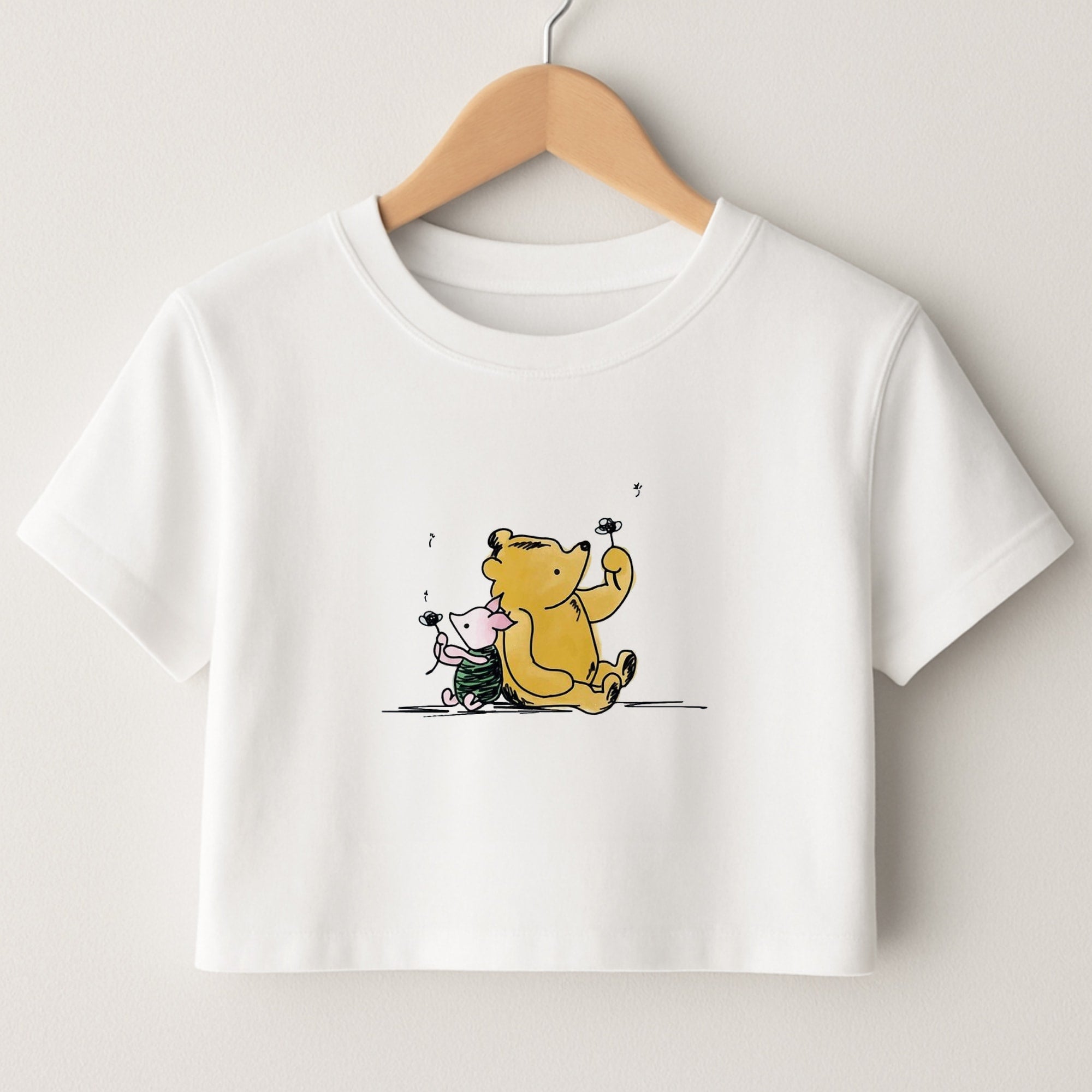 Winnie & Pig Crop Top