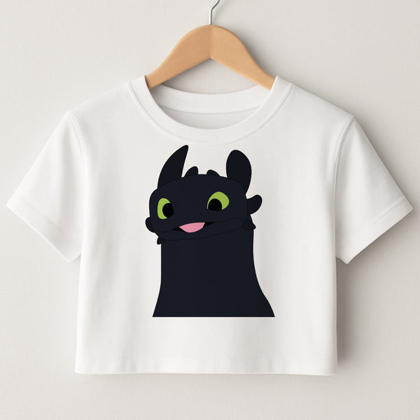 Black Fury Dragon Crop top