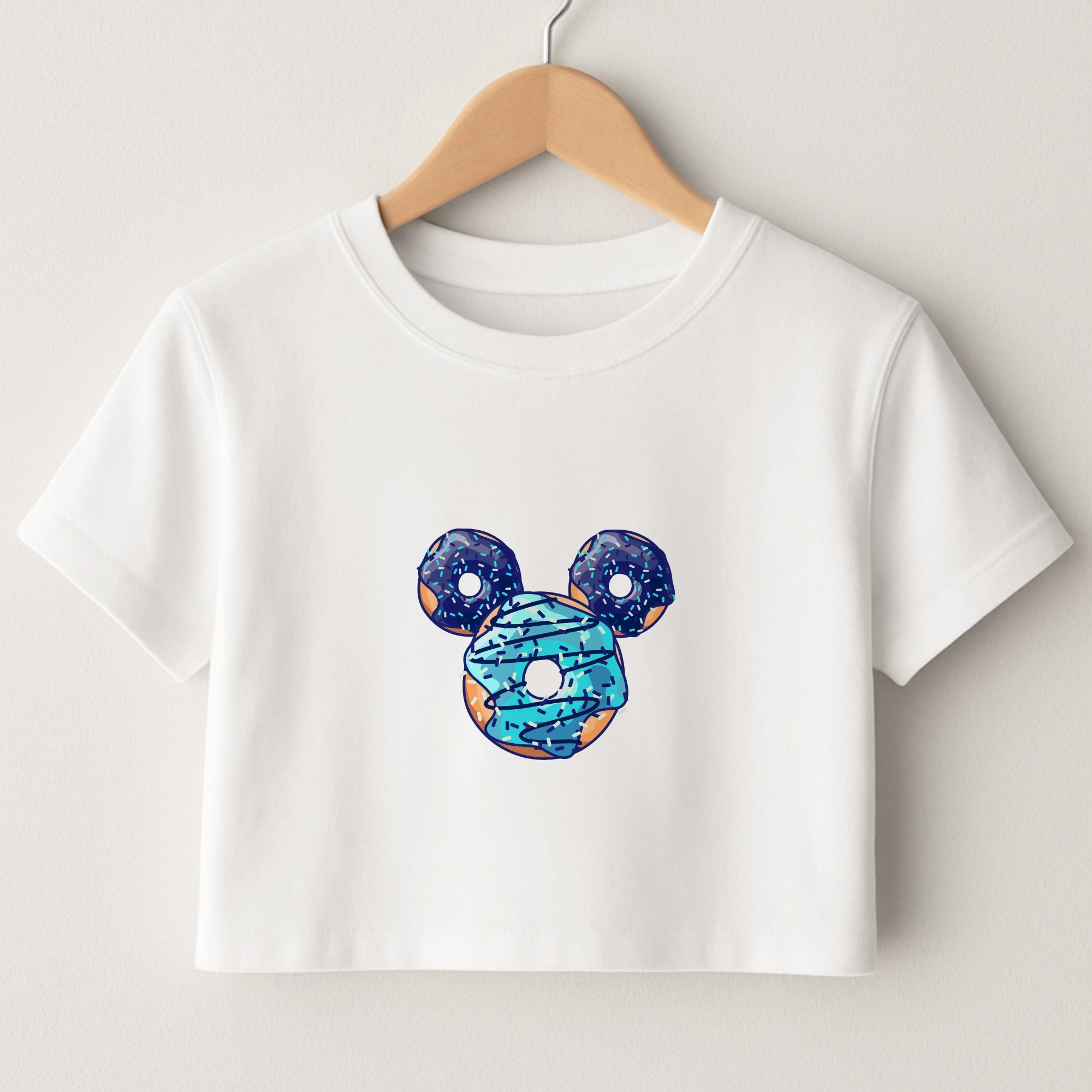 Fairytale Mouse Doughnuts Crop Top