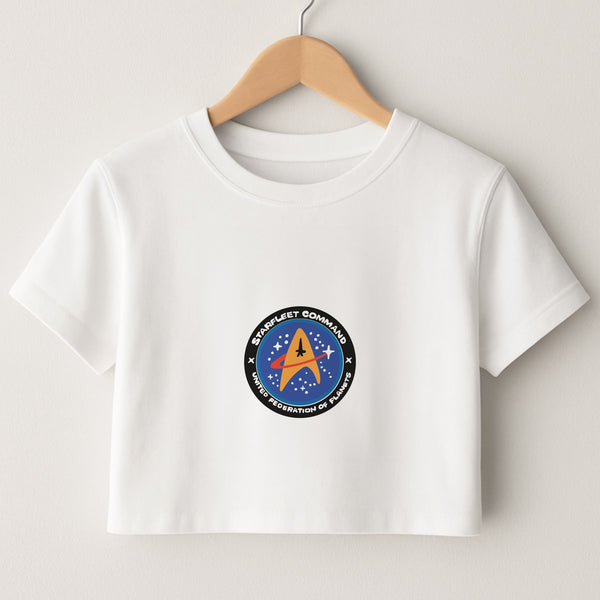 Starfleet command Crop Top