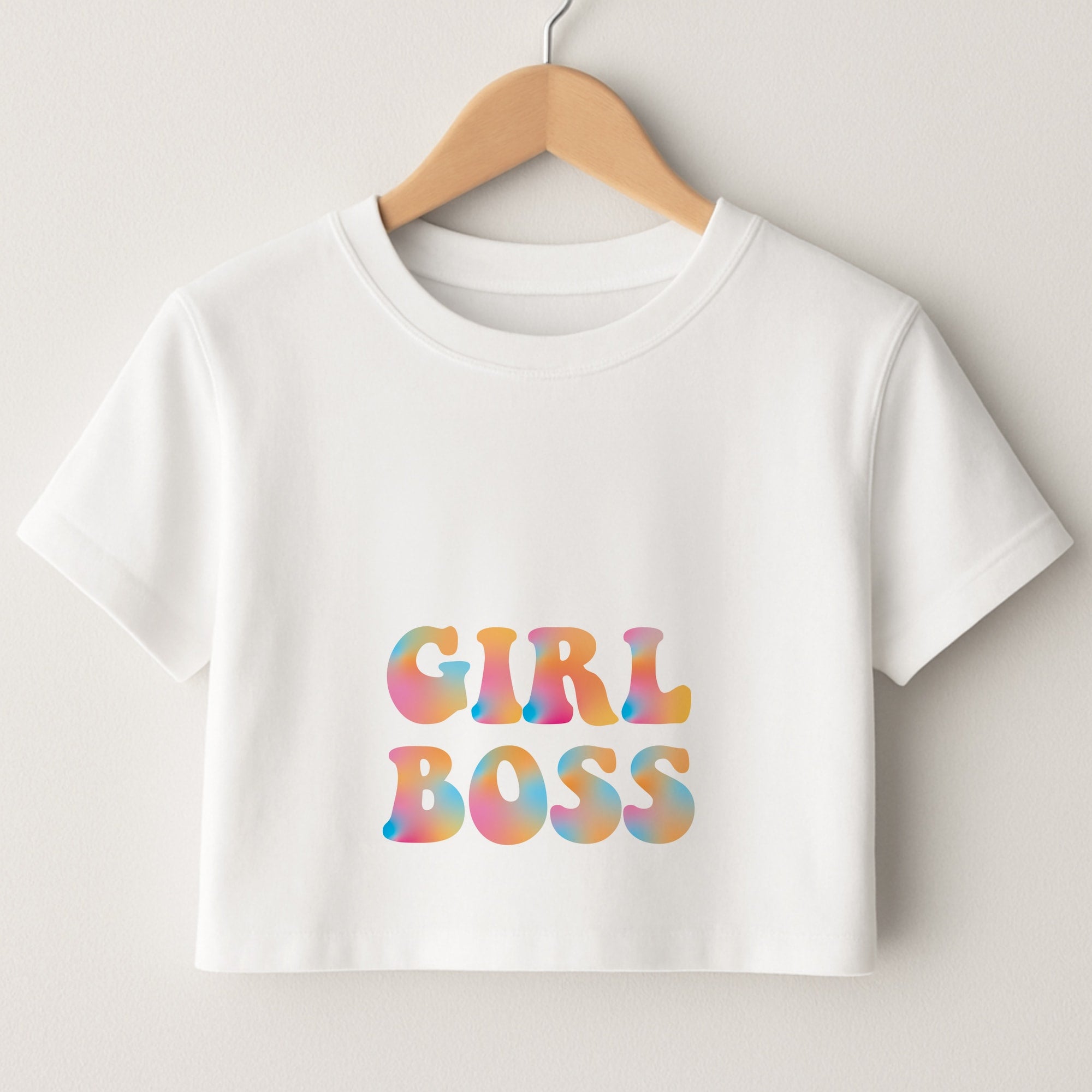 Girl Boss - Aesthetic Quote Crop Top