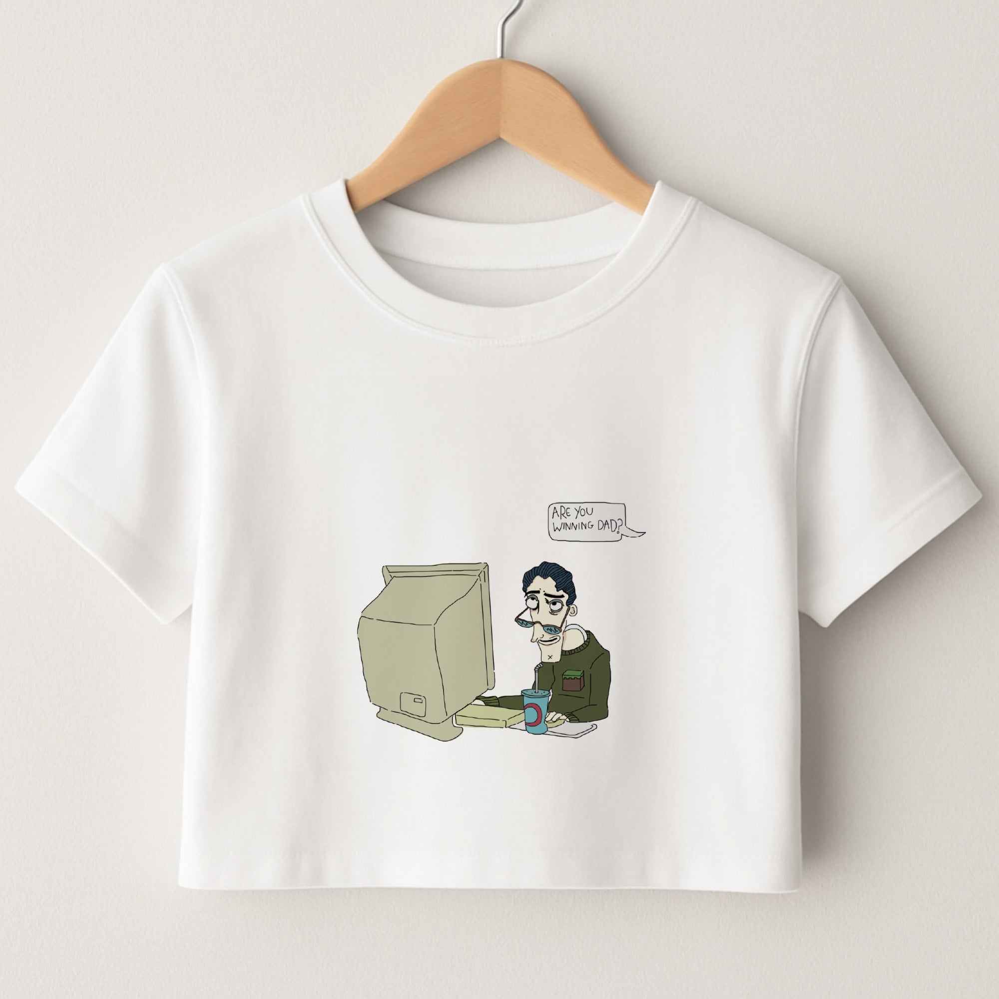 Are You Winning Dad Crop Top