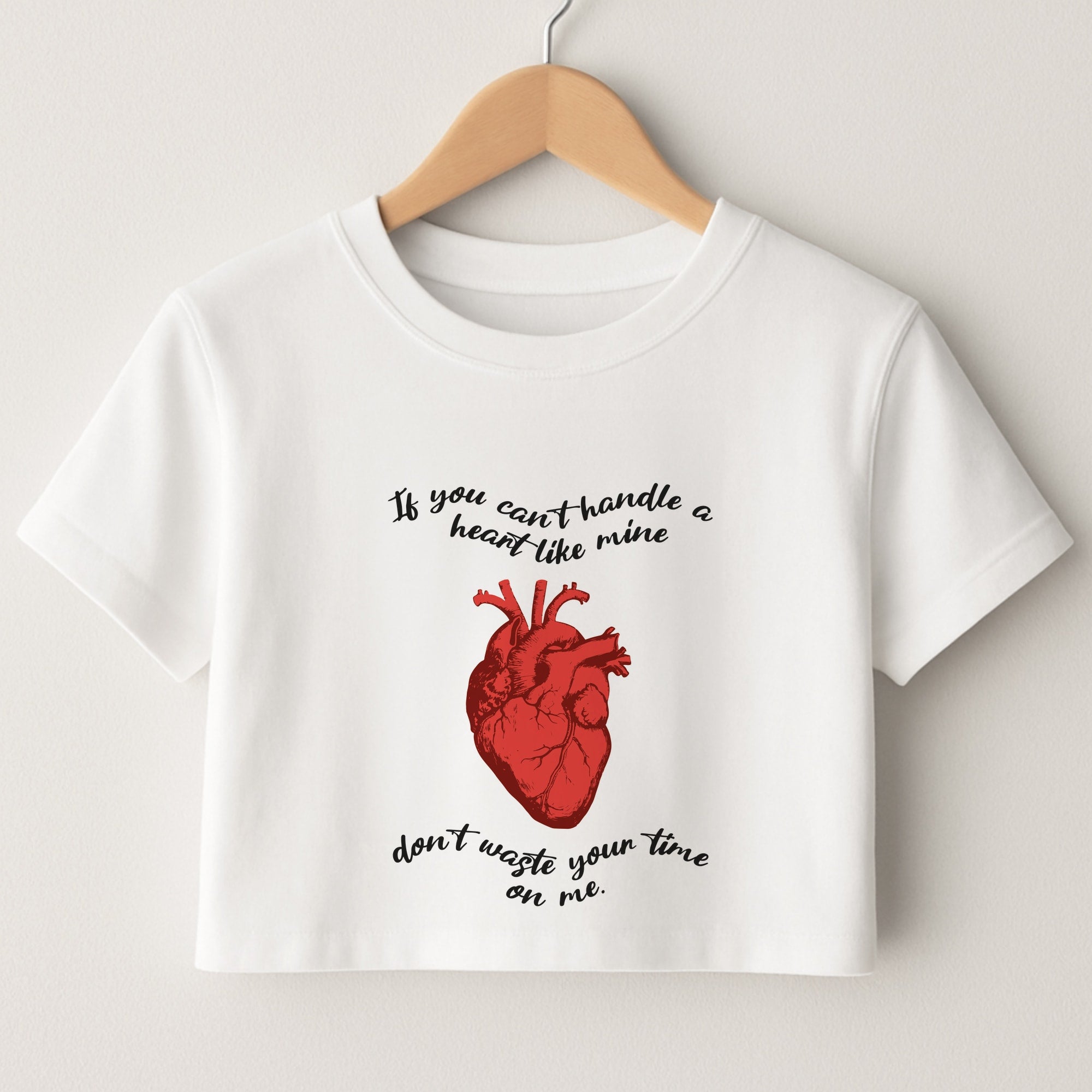Don't Waste Your Time On Me Crop Top