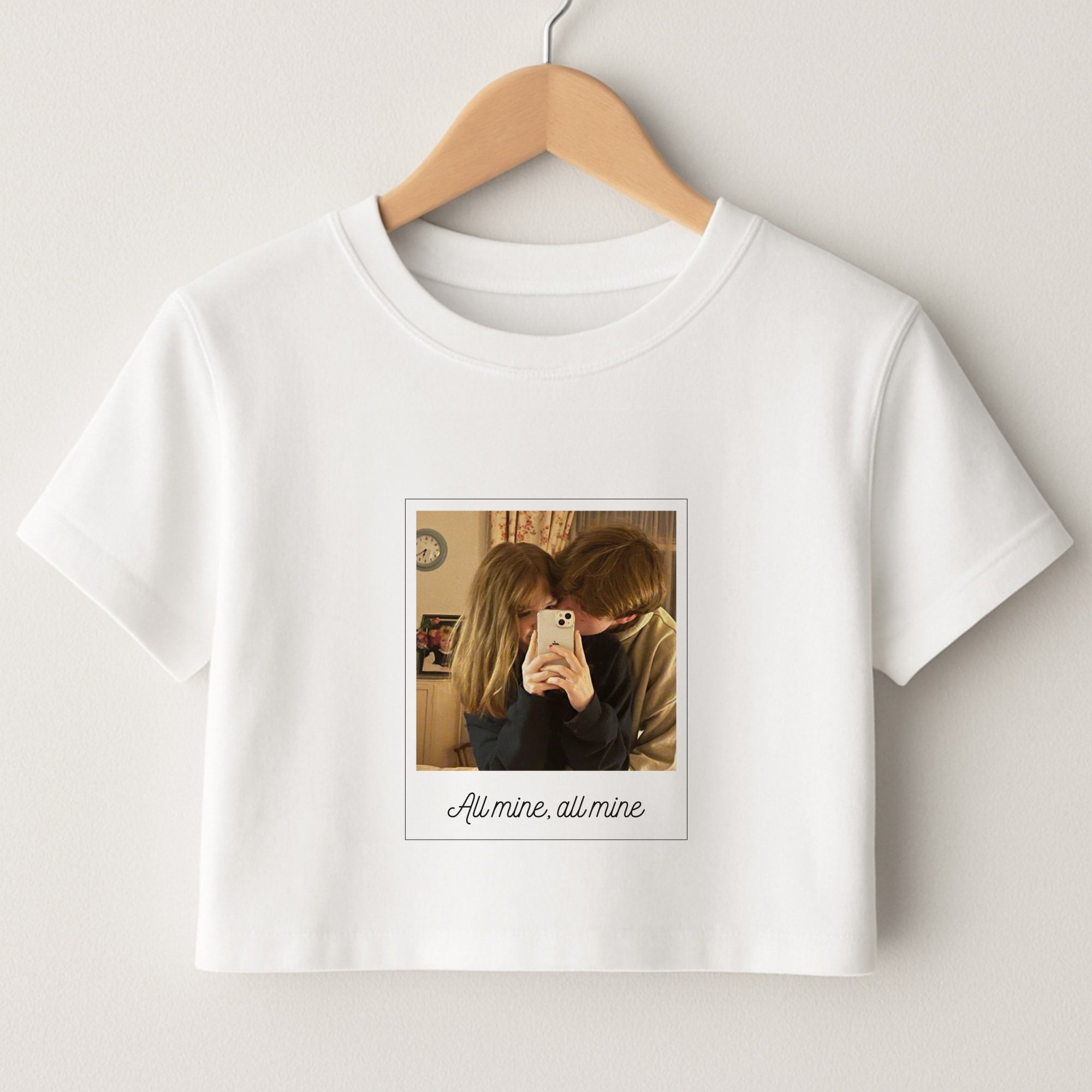 All Mine, All Mine - Personalised Couples Crop Top