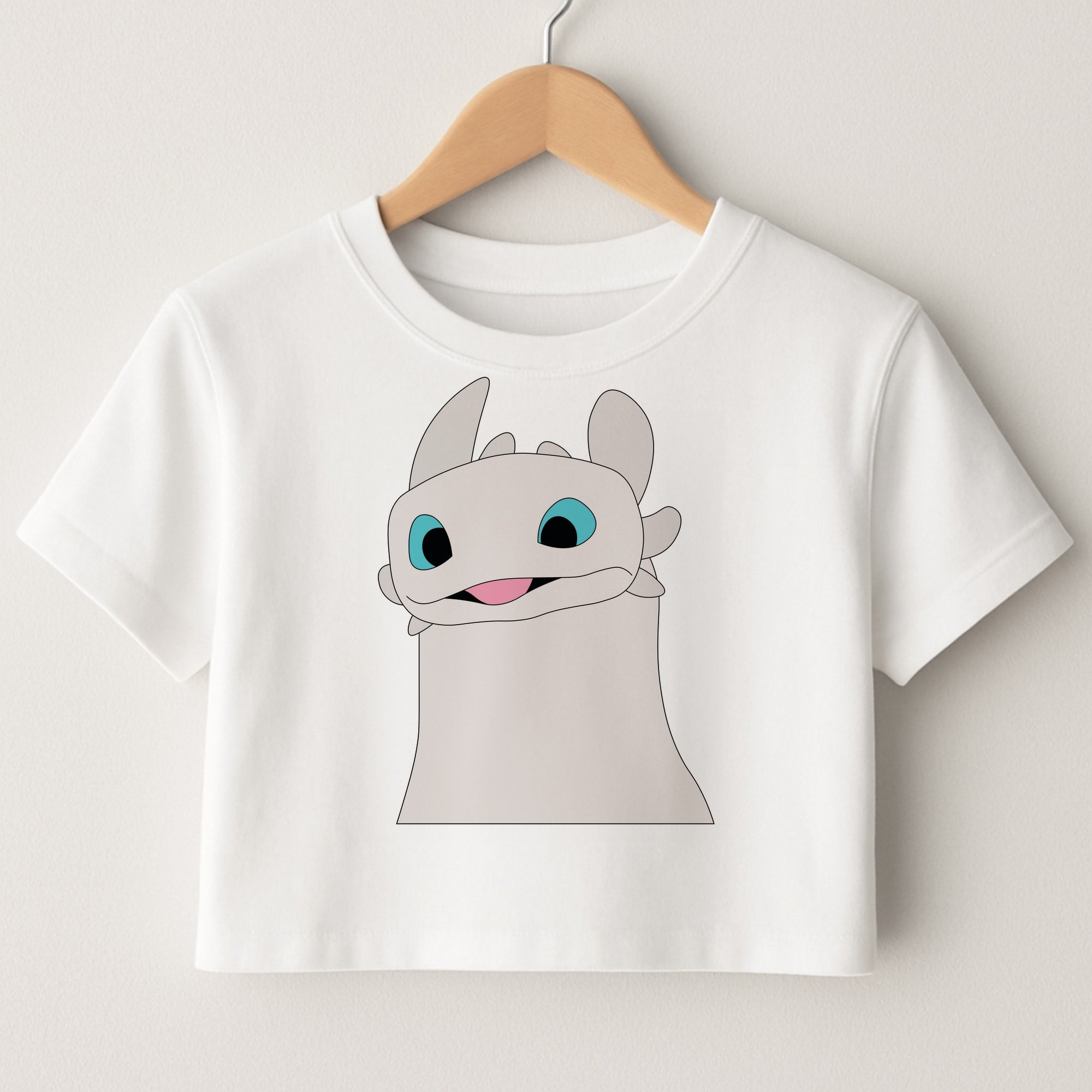 White Fury Dragon Crop top