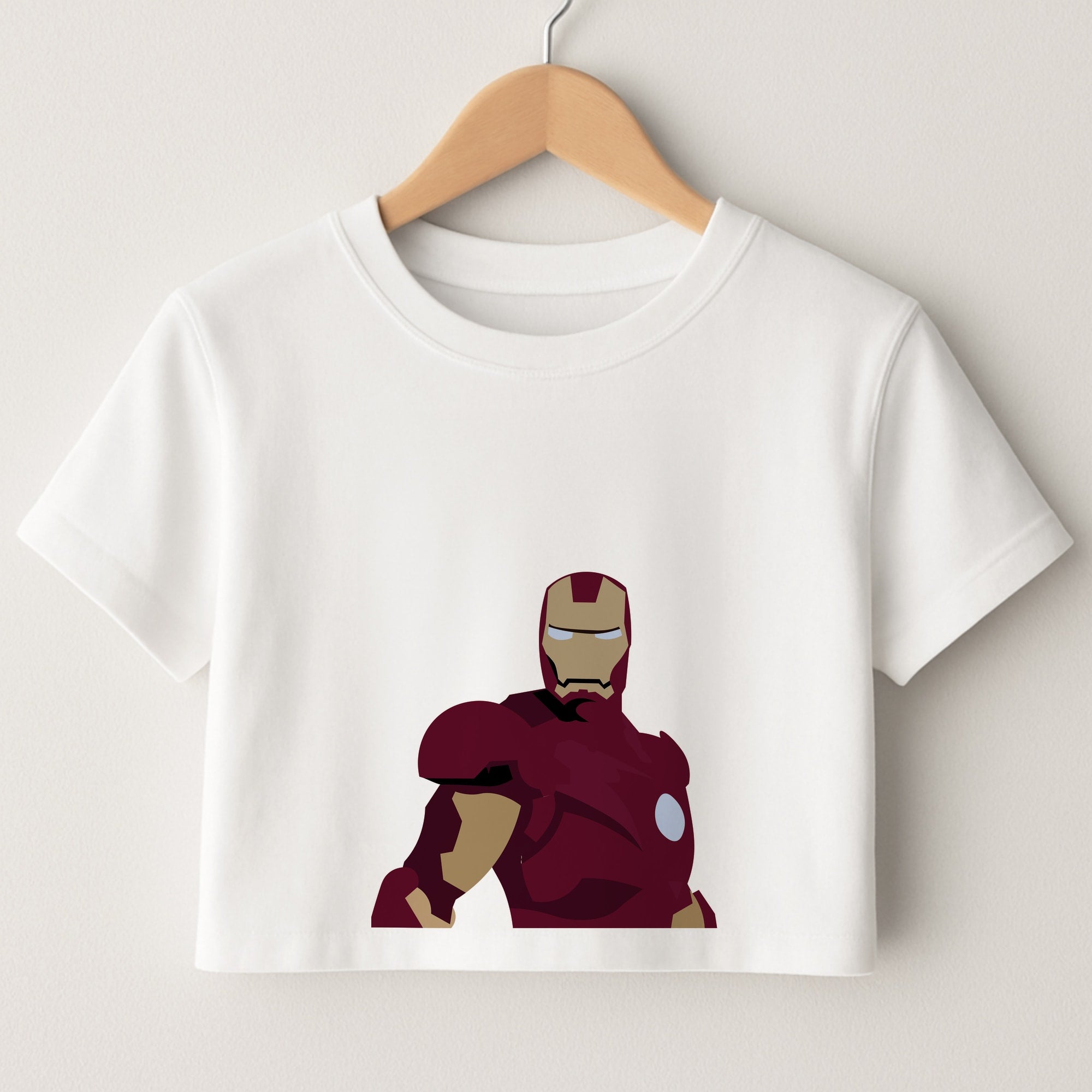 Iron man mask Crop Top