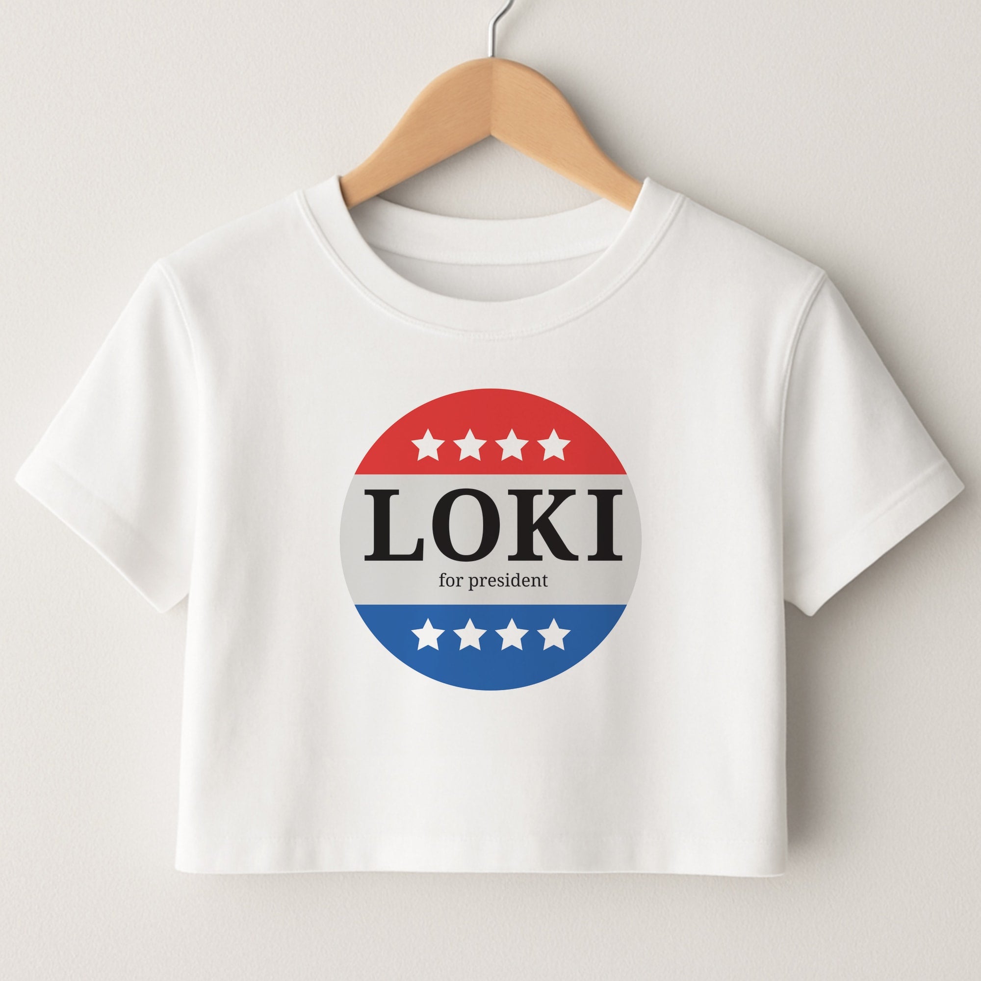 Loki For President Crop Top