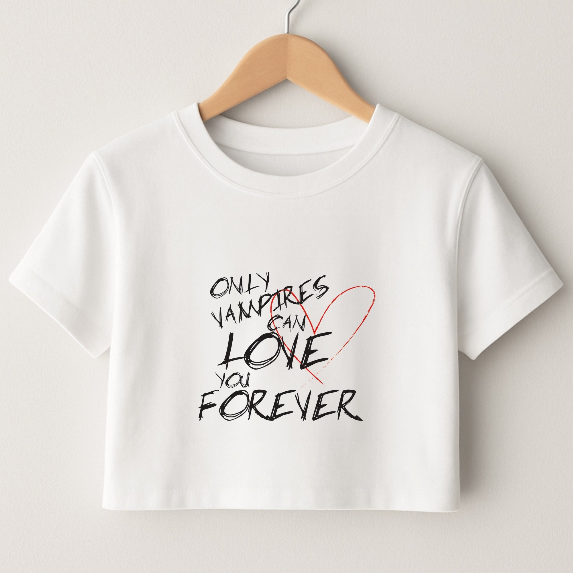 Only Vampires Can Love You Forever - VD Crop Top