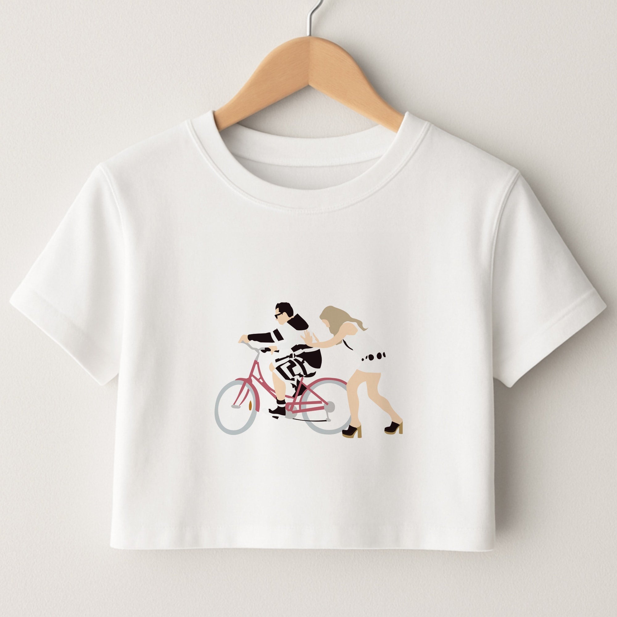 David Riding A Bike Crop Top