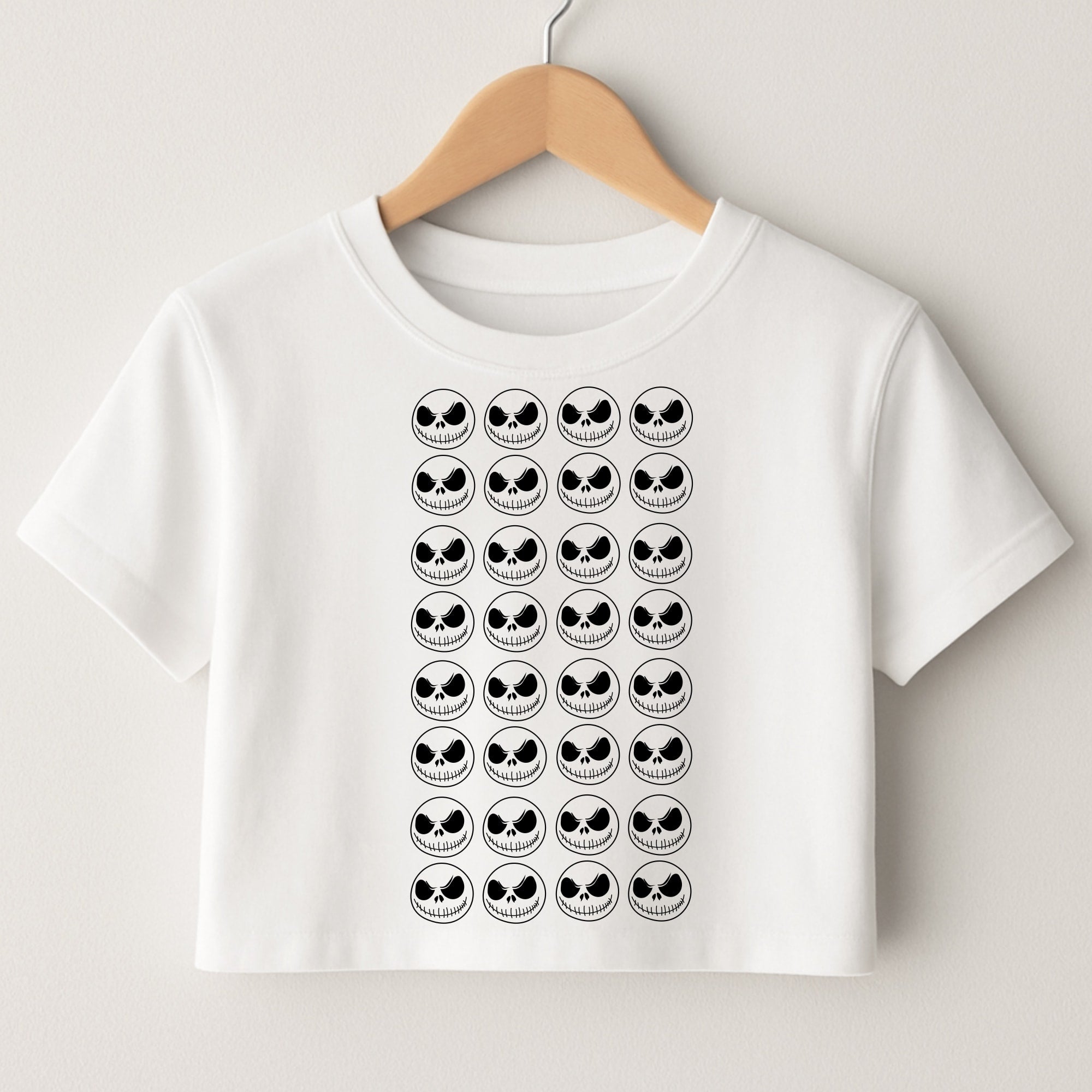 Skellington Pattern - TNBC Crop Top