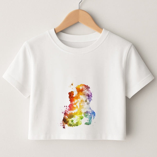 Watercolour Beauty Fairytale Crop Top
