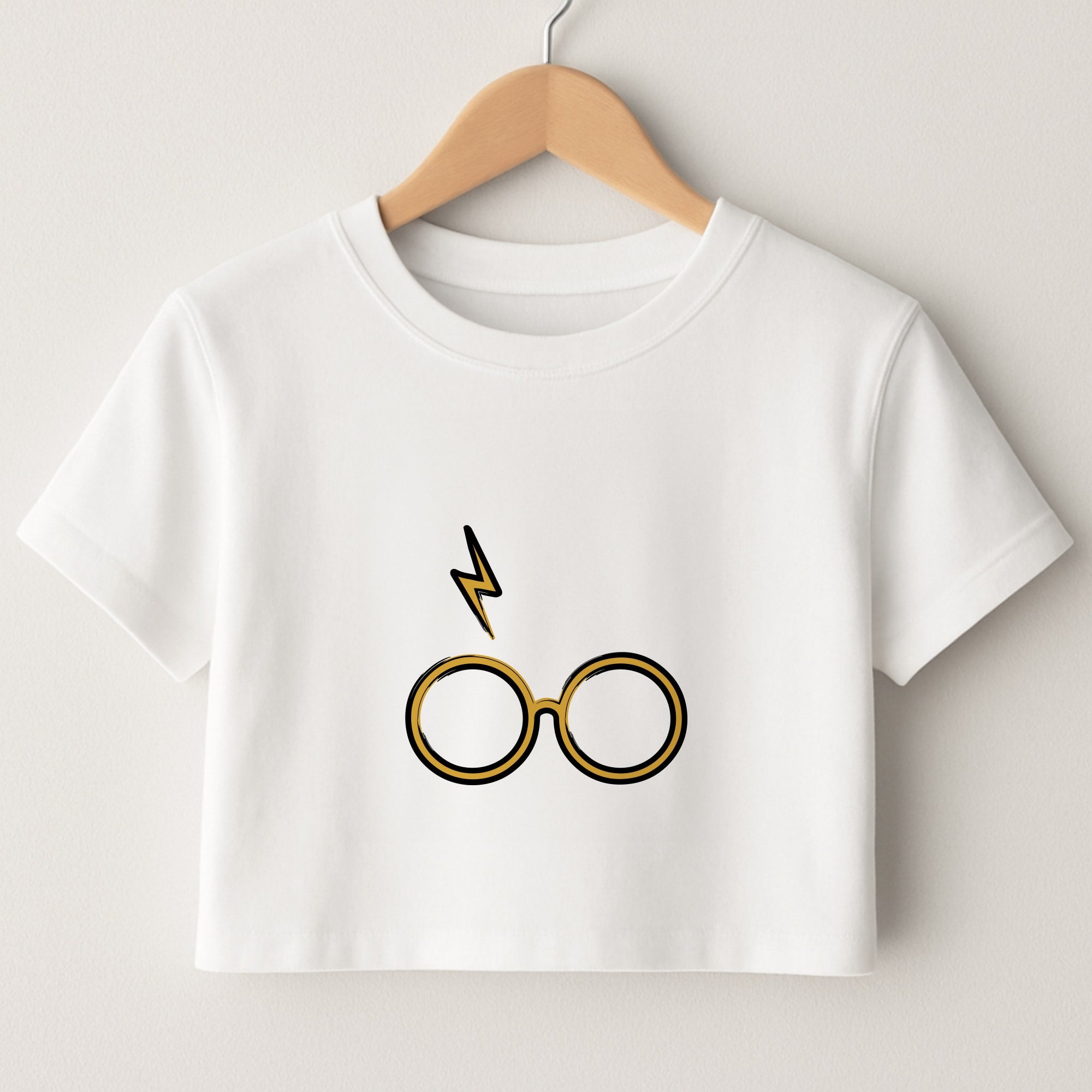 Glasses & Scar Crop Top