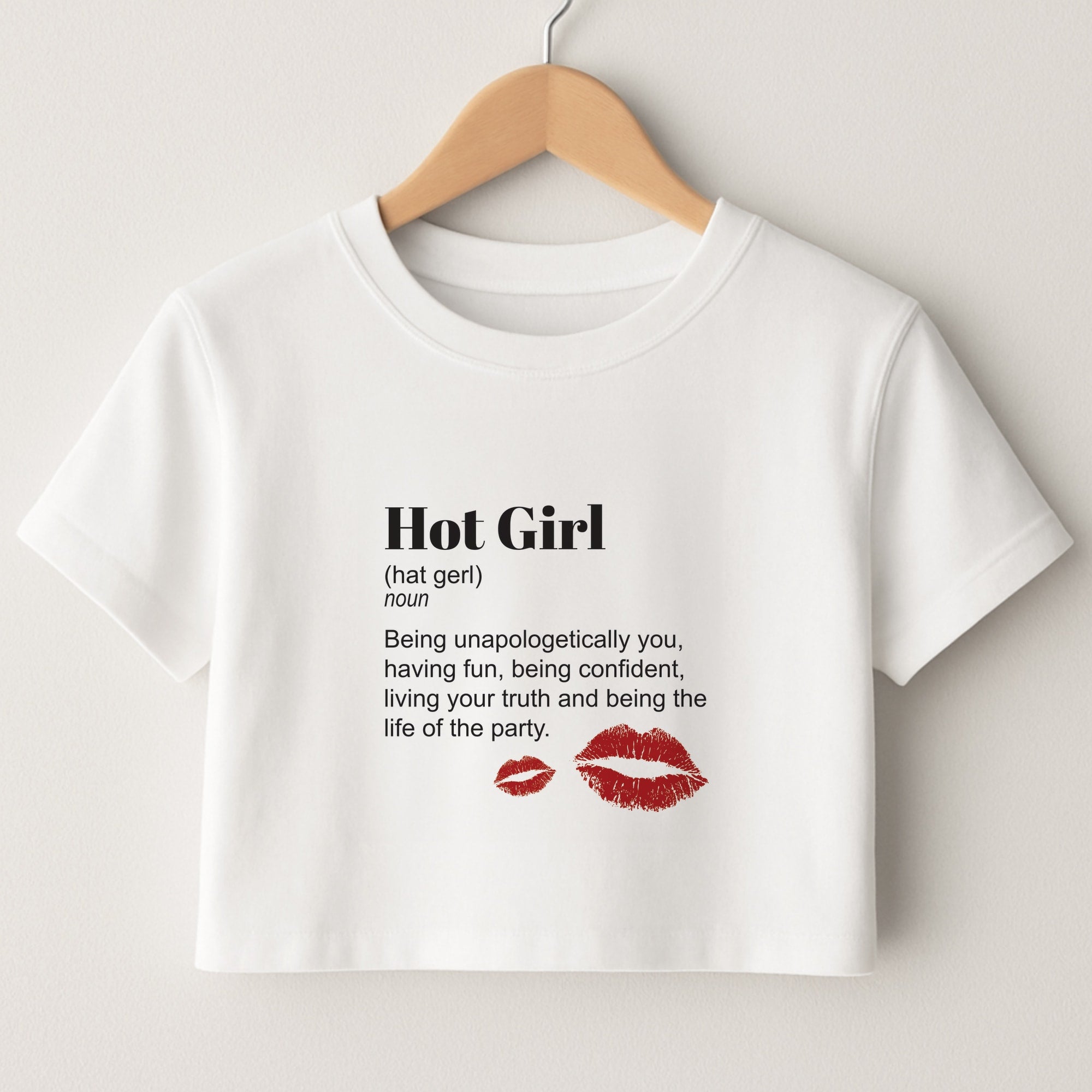 Hot Girl Dictionary Definition Crop Top