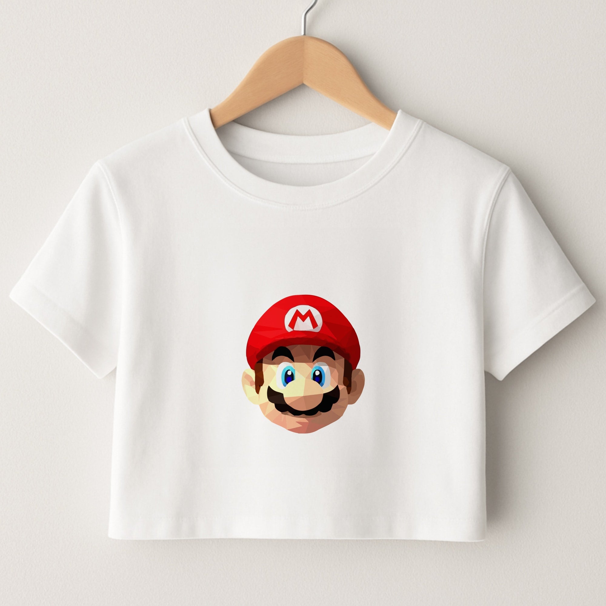 Mario Face - Mario Crop Top