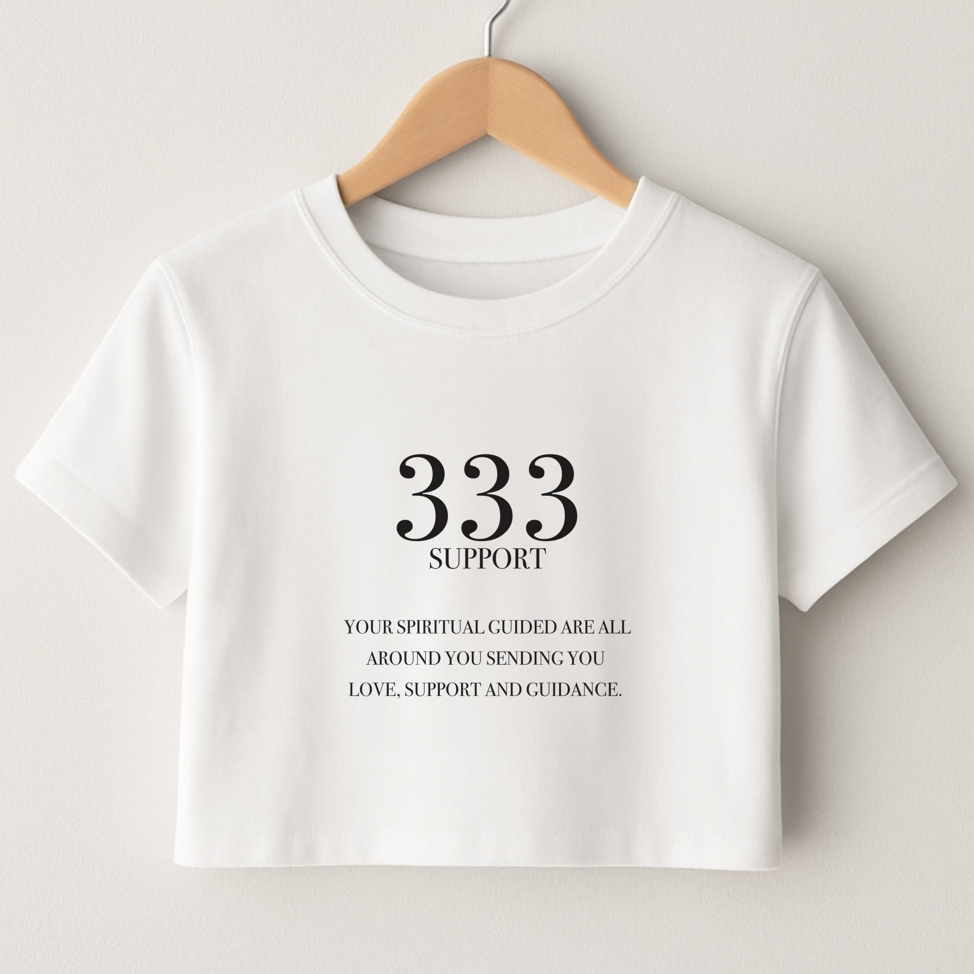 333 - Angel Numbers Crop Top