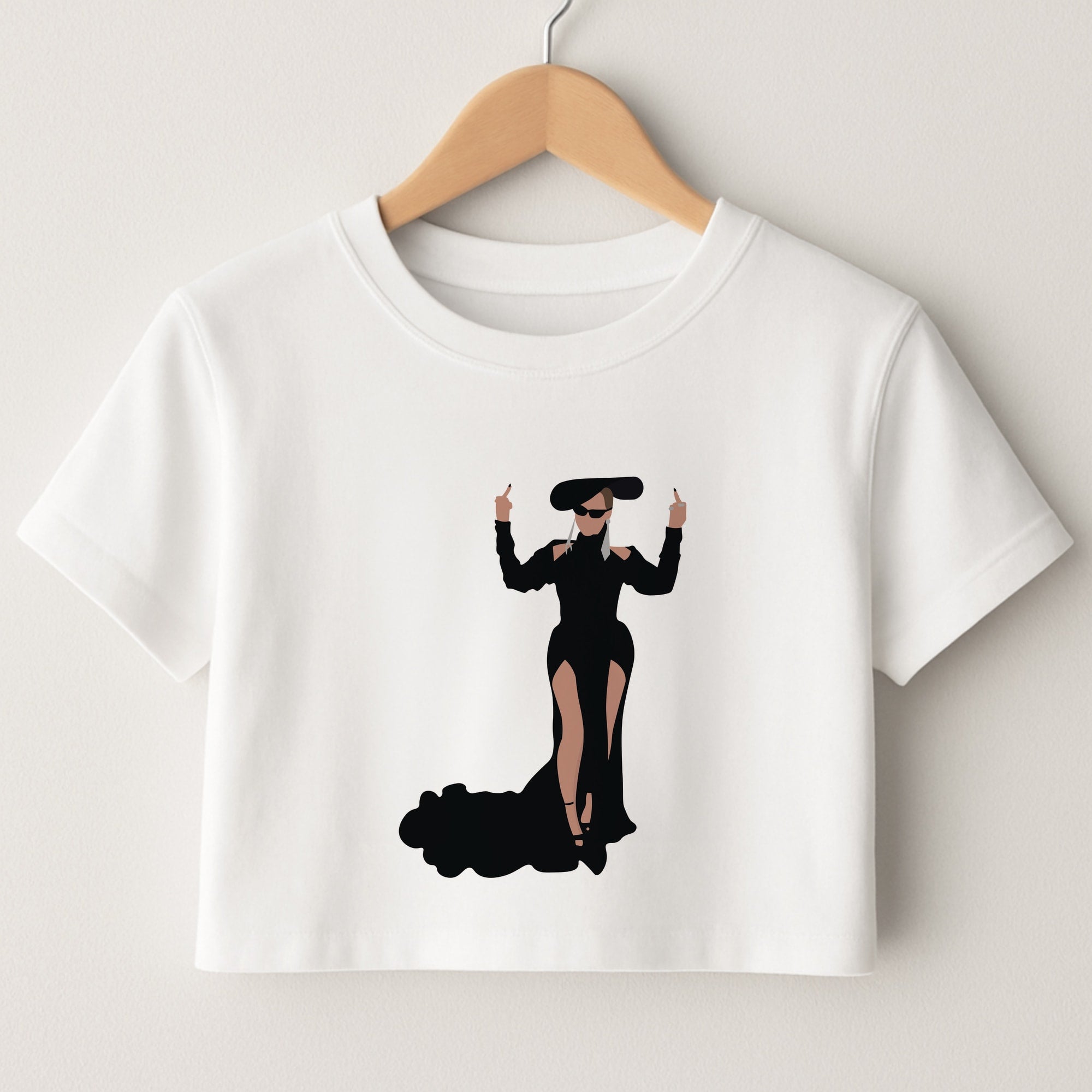 Middle Fingers - Queen B Crop Top