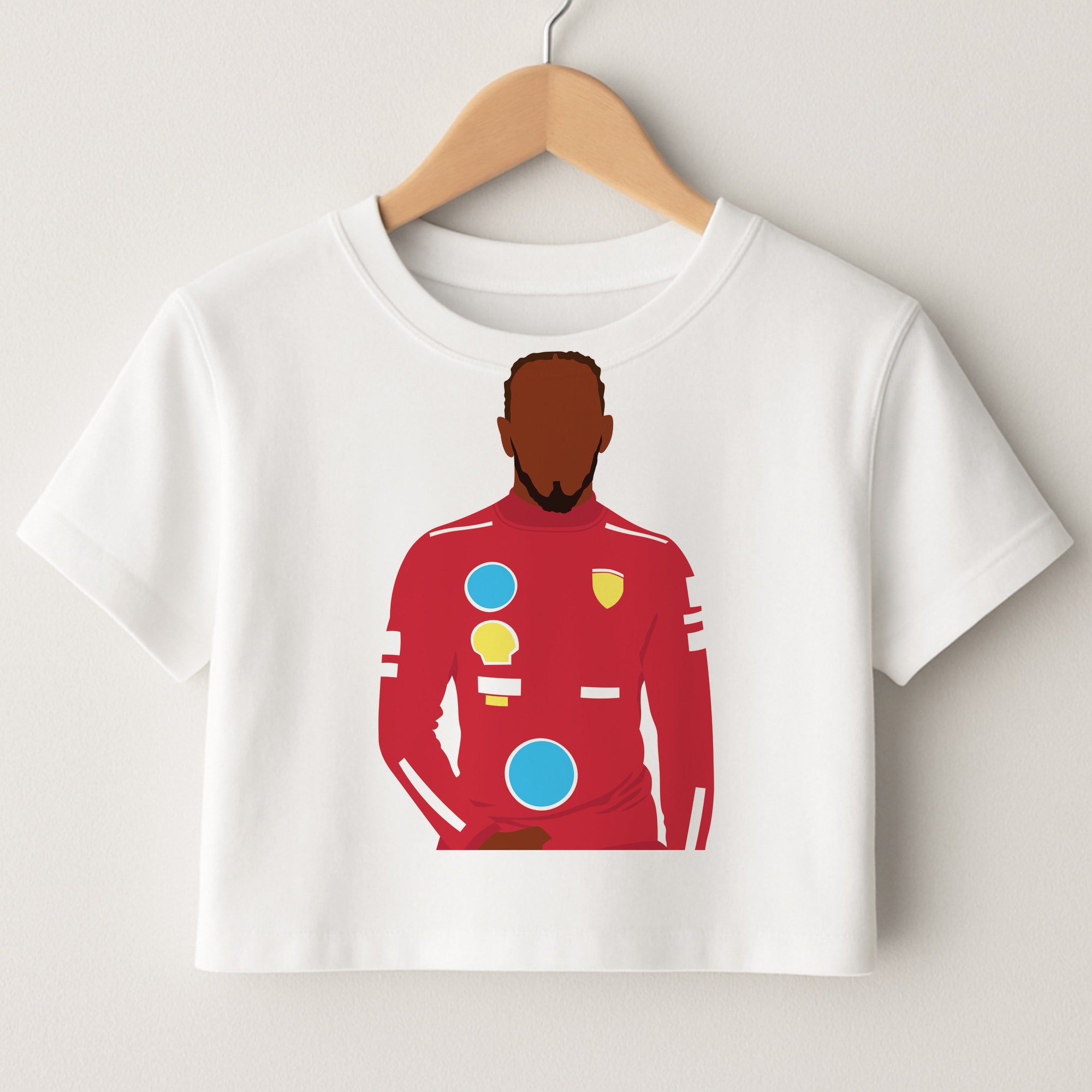 Hamilton In Red Crop Top