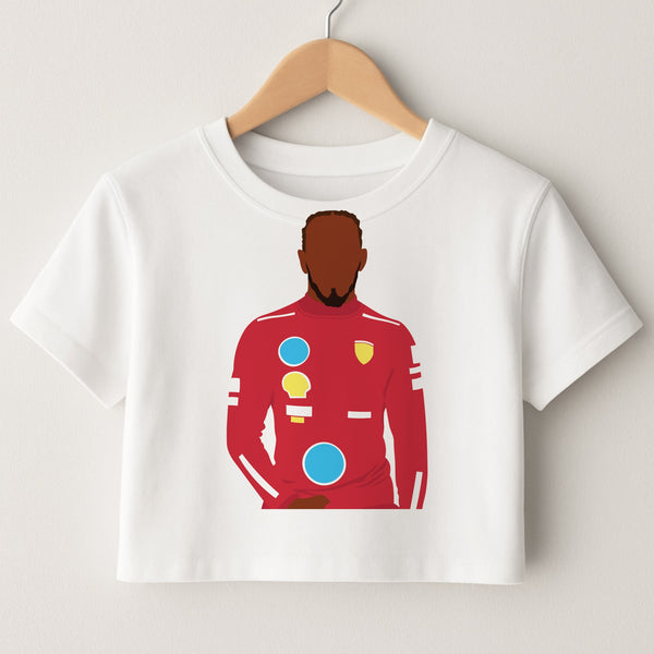Hamilton In Red Crop Top