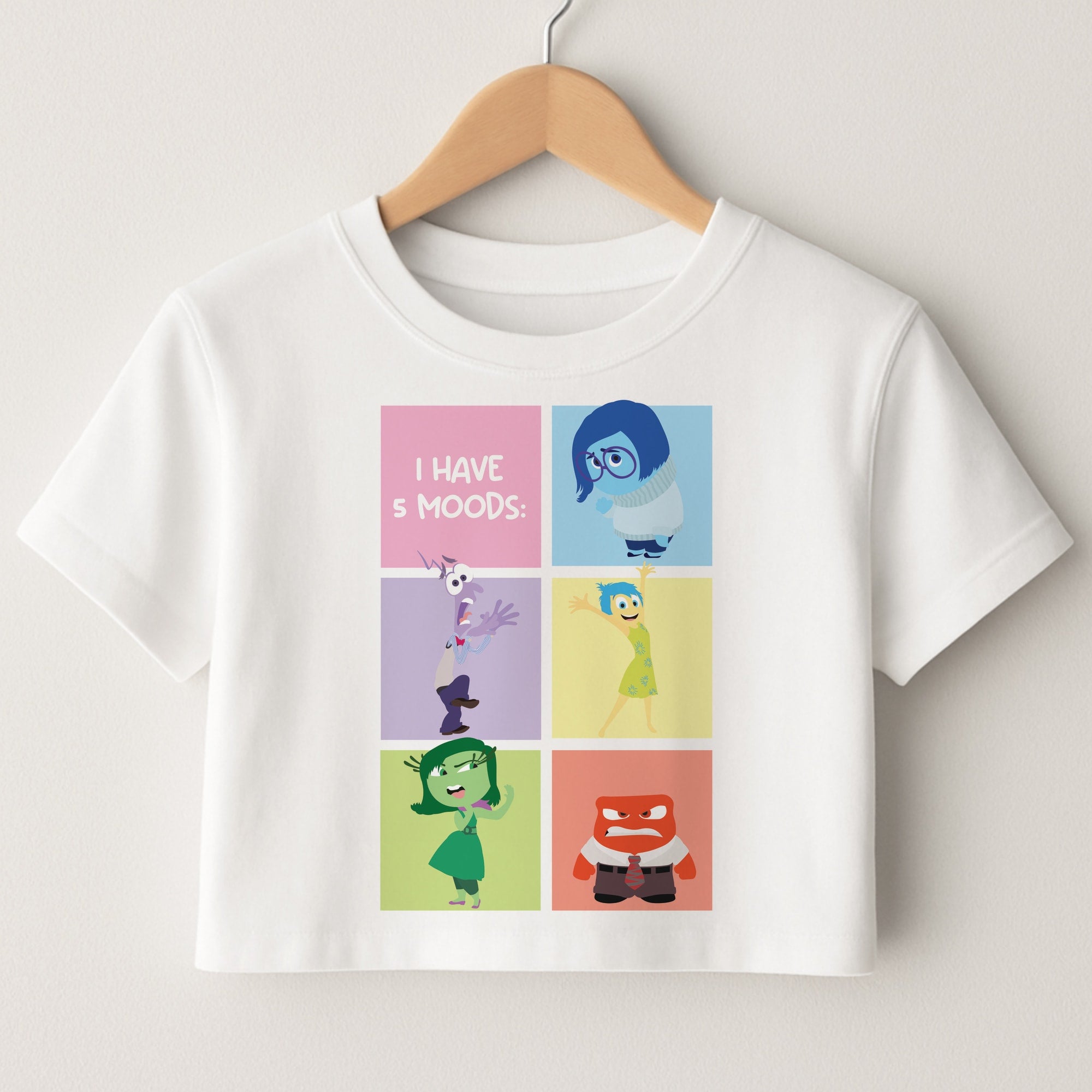 I Have Moods - Inside Out Crop Top