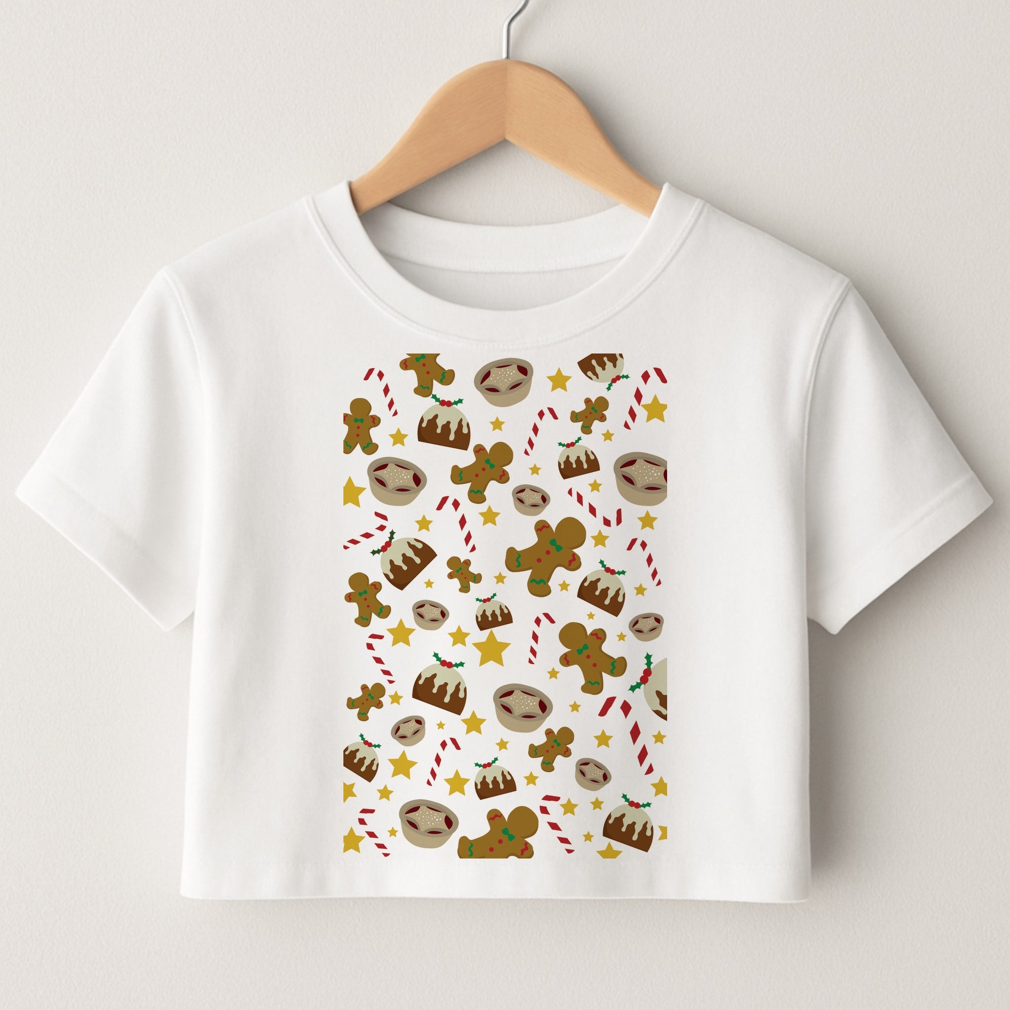 Festive - Christmas Patterns Crop Top