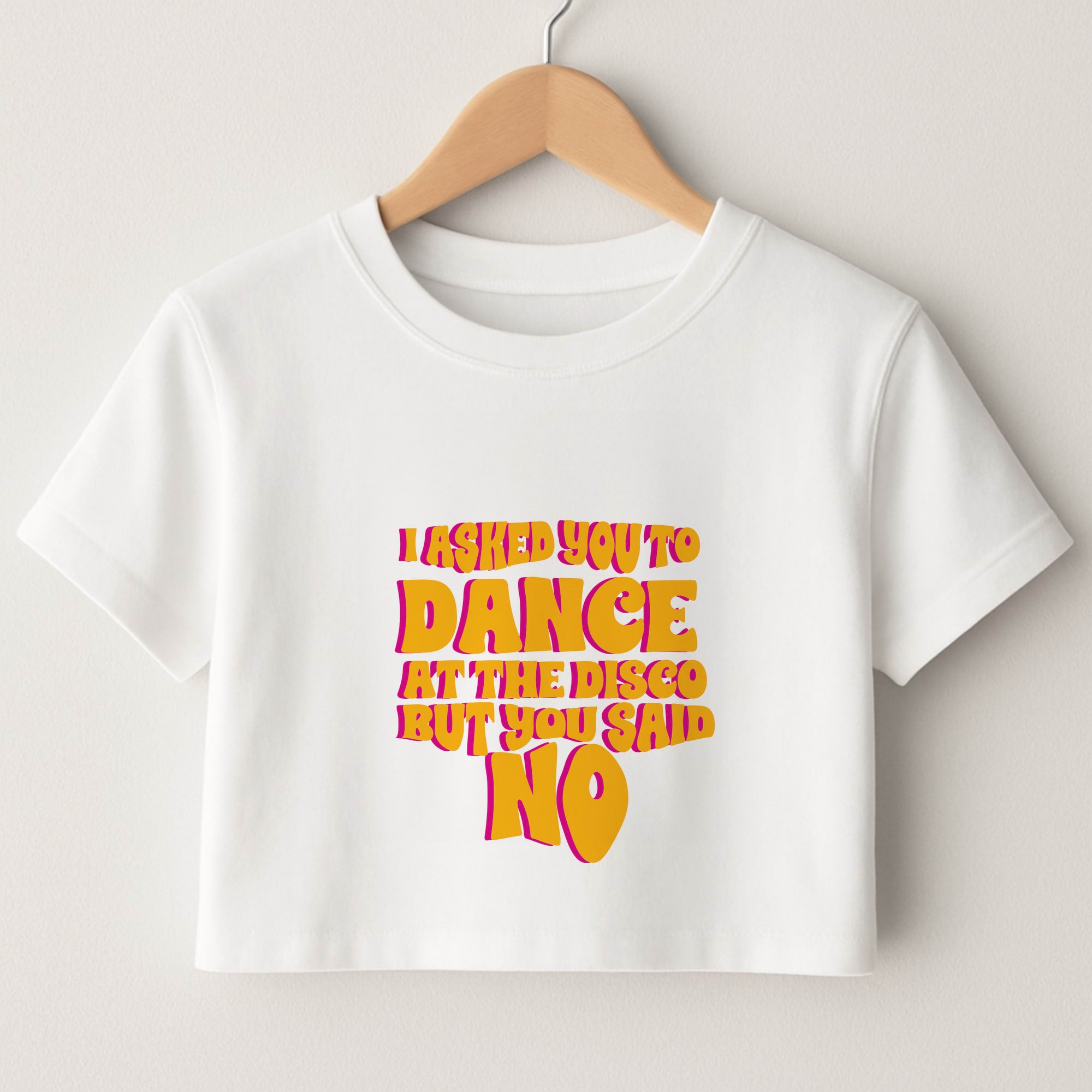 I Asked You To Dance At The Disco But You Said No - Bust Band Crop Top