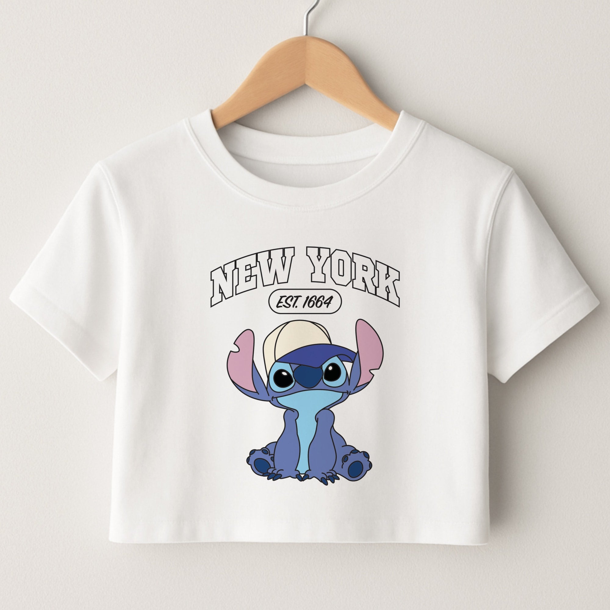 New York Blue Alien Crop Top