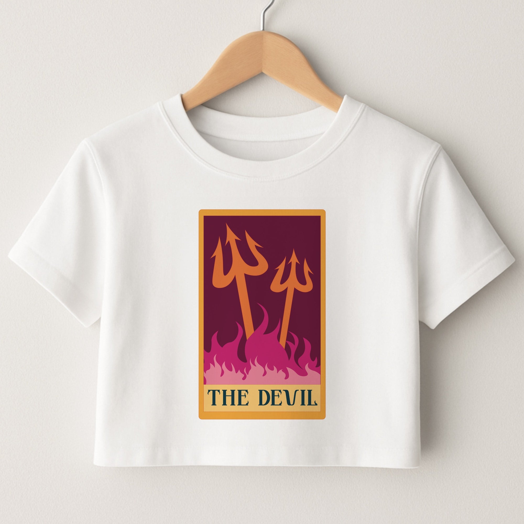 The Devil - Tarot Cards Crop Top
