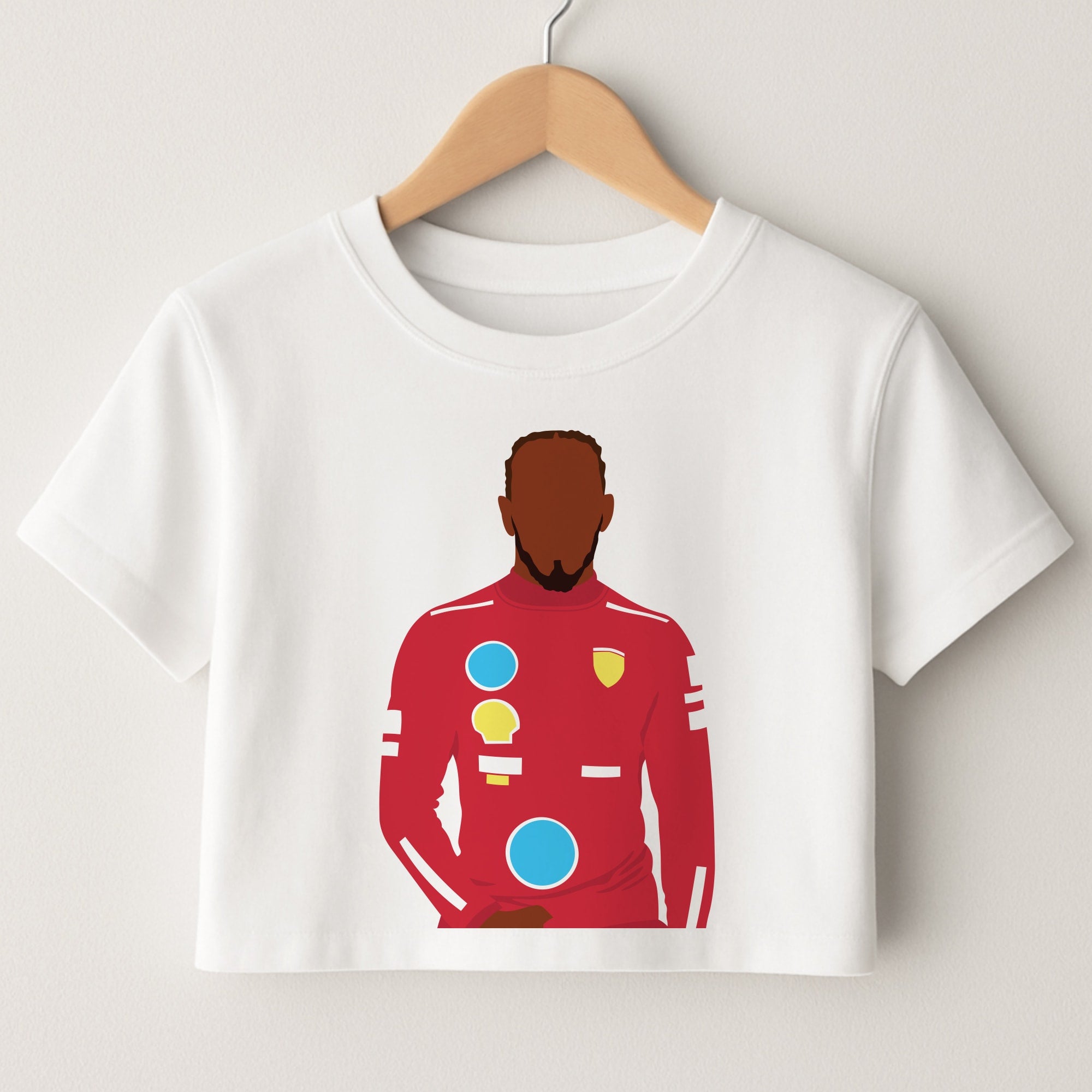 Hamilton In Red Crop Top