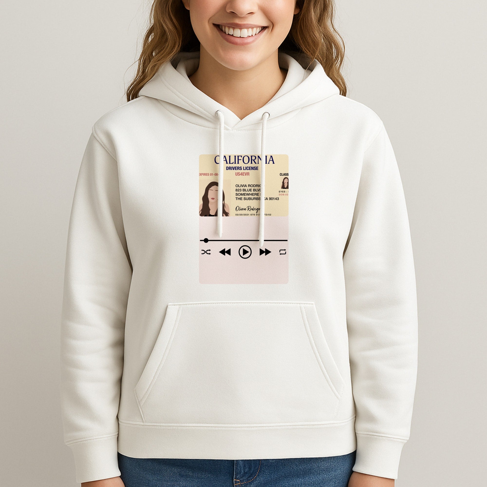 Drivers License - Olivia TikTok Unisex Hooded Sweatshirt
