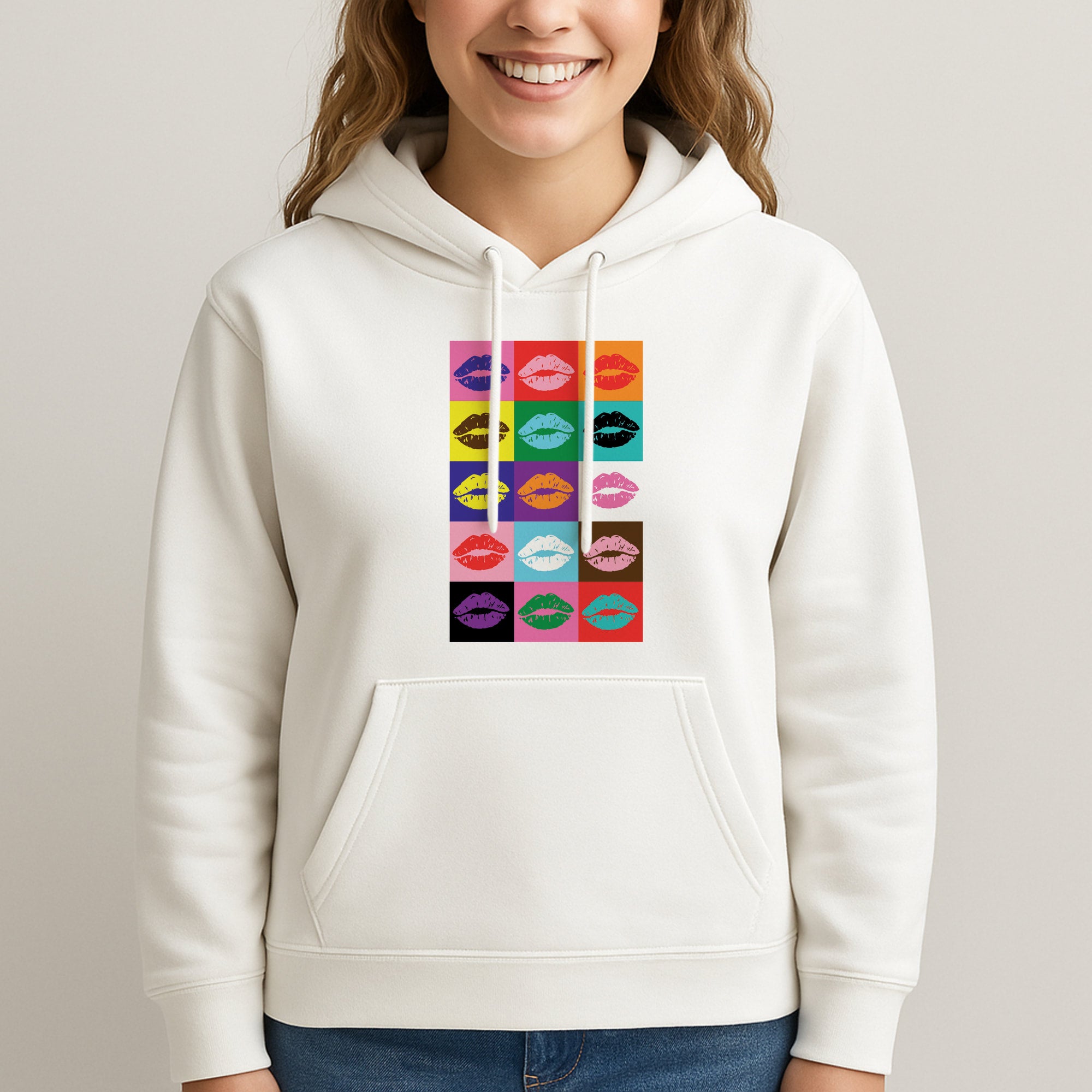 Lips Collage - Pride Unisex Hooded Sweatshirt